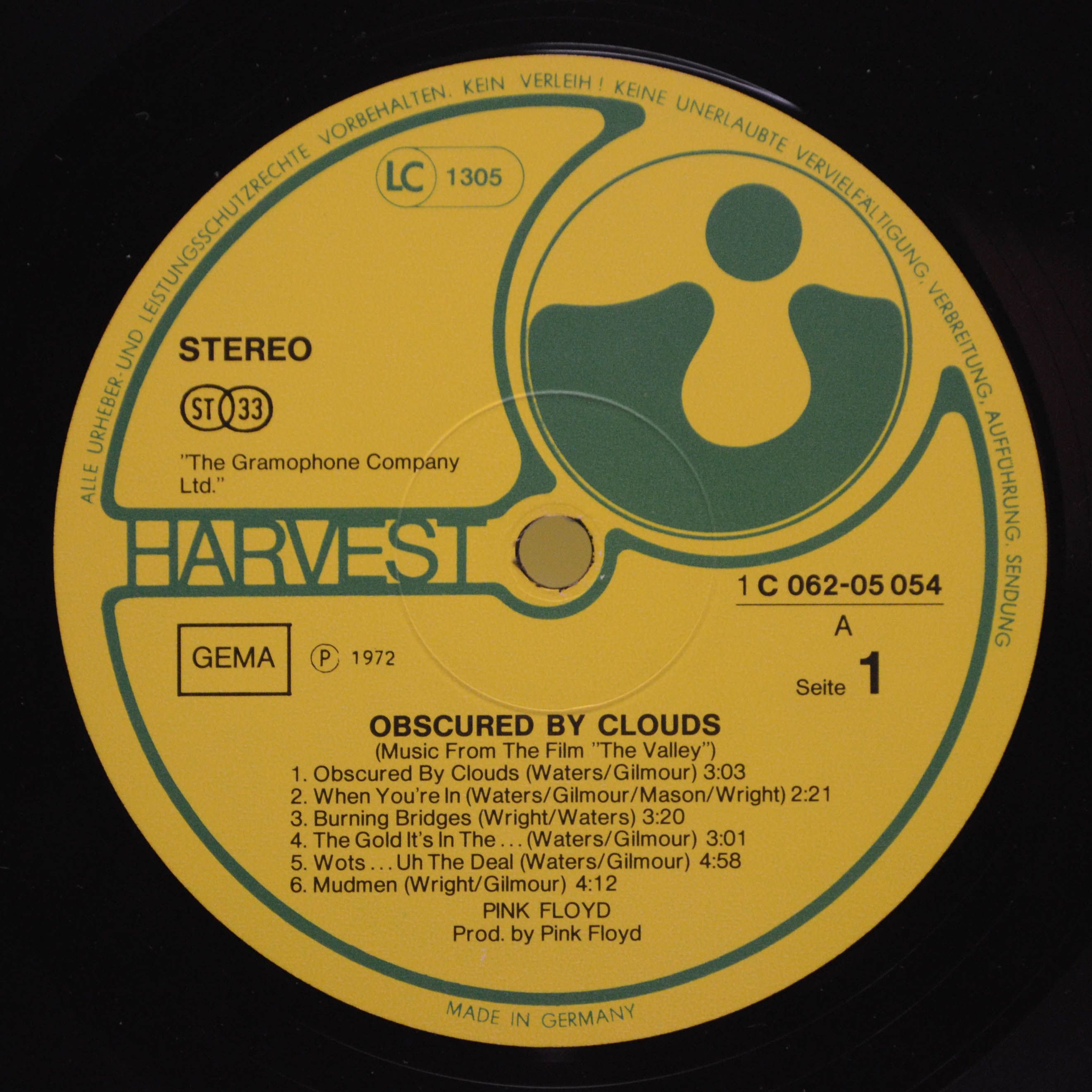 Pink Floyd — Obscured By Clouds, 1972