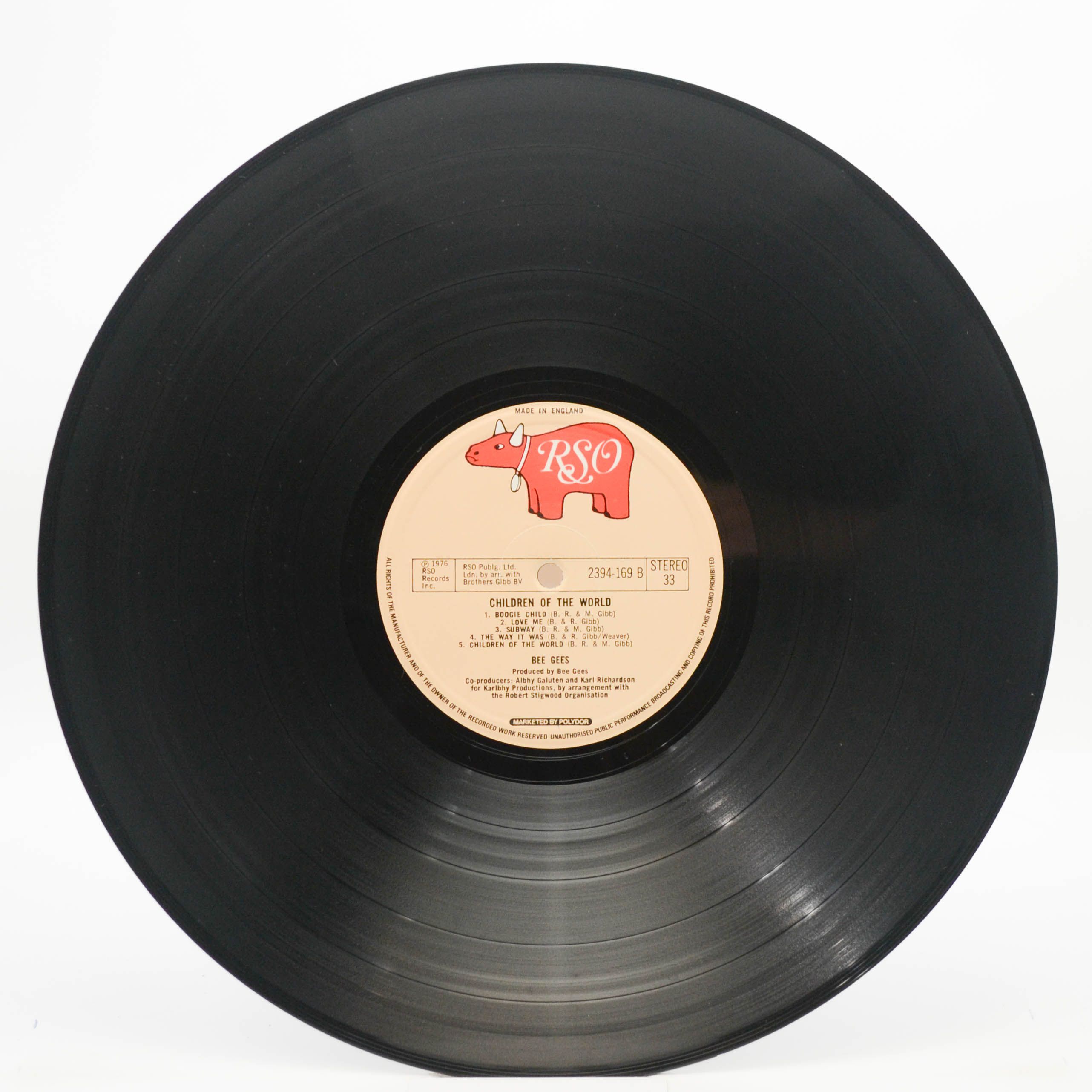 Виниловая пластинка Bee Gees — Children Of The World (1-st, UK), 1976