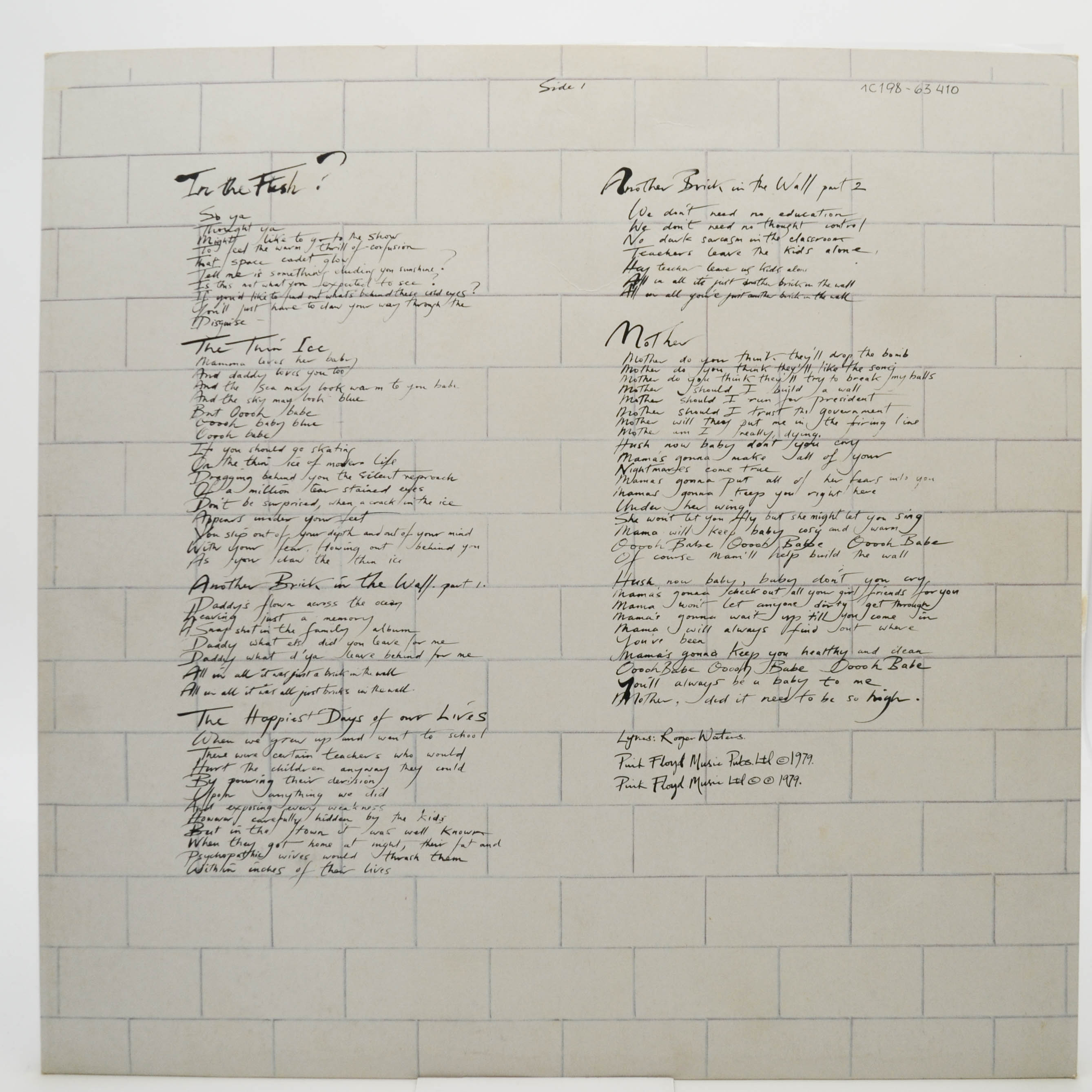 Pink Floyd — The Wall (2LP), 1979