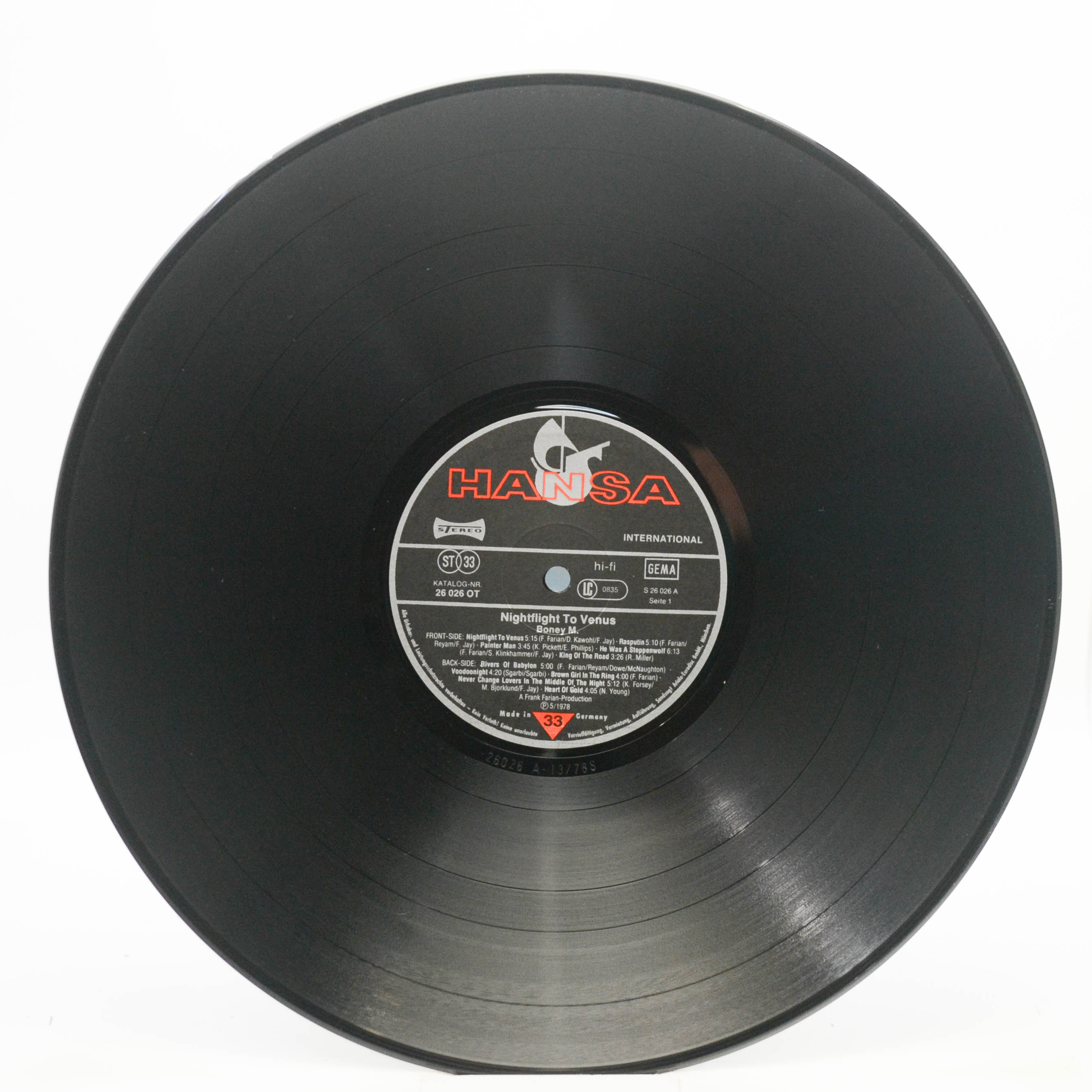 Boney M. — Nightflight To Venus (postcards), 1978