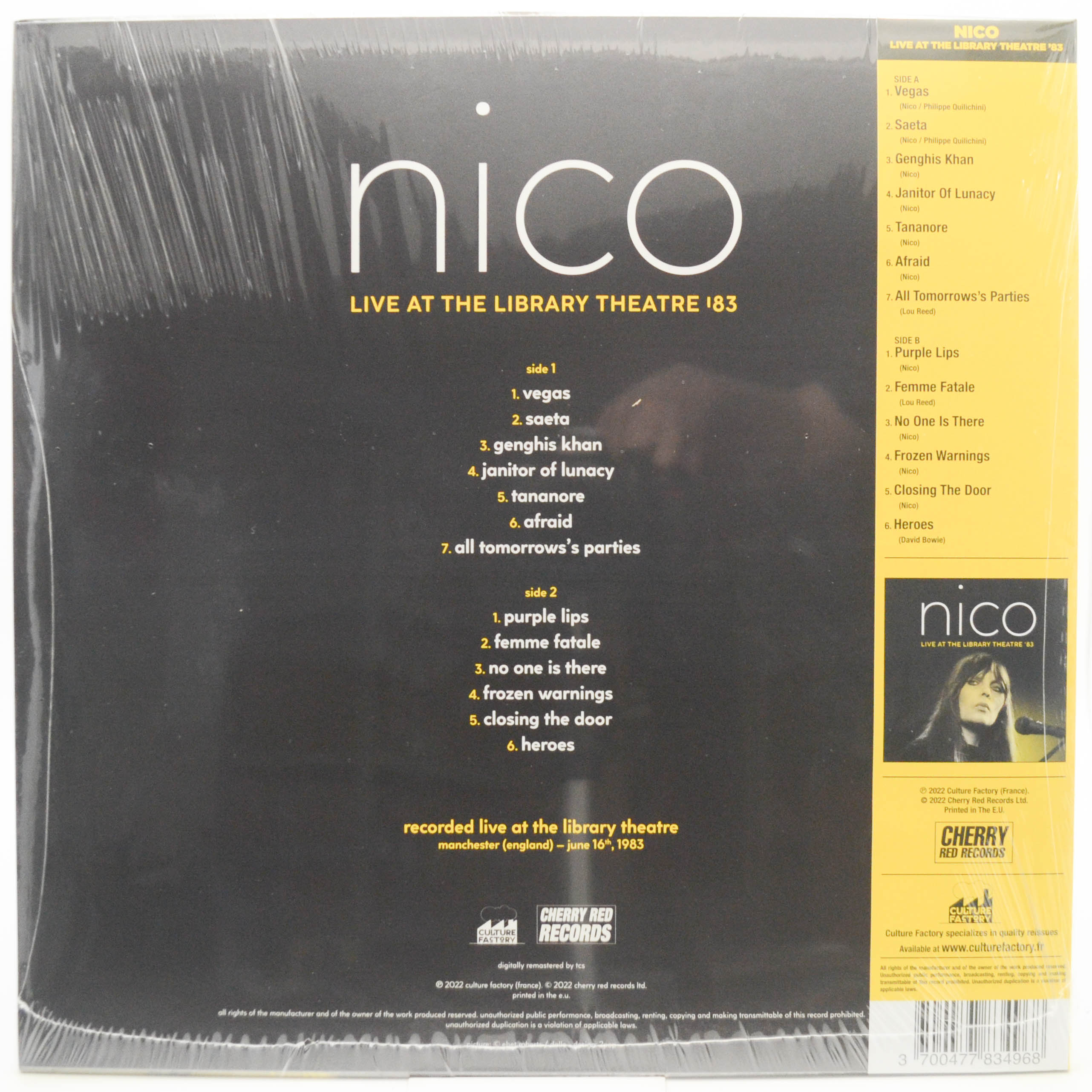 Nico — Live At The Library Theatre '83, 2022