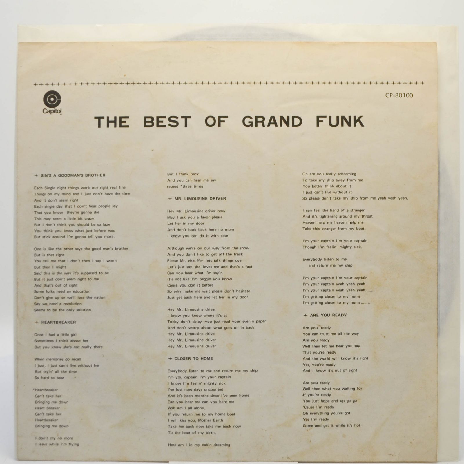 Grand Funk — The Best Of Grand Funk, 1970