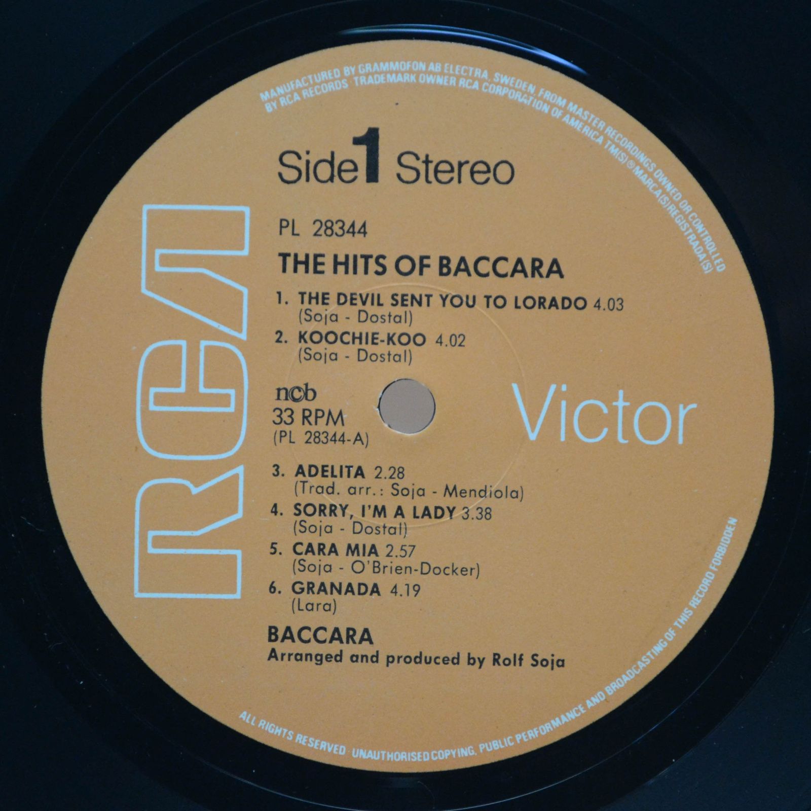 Baccara — The Hits Of Baccara, 1979