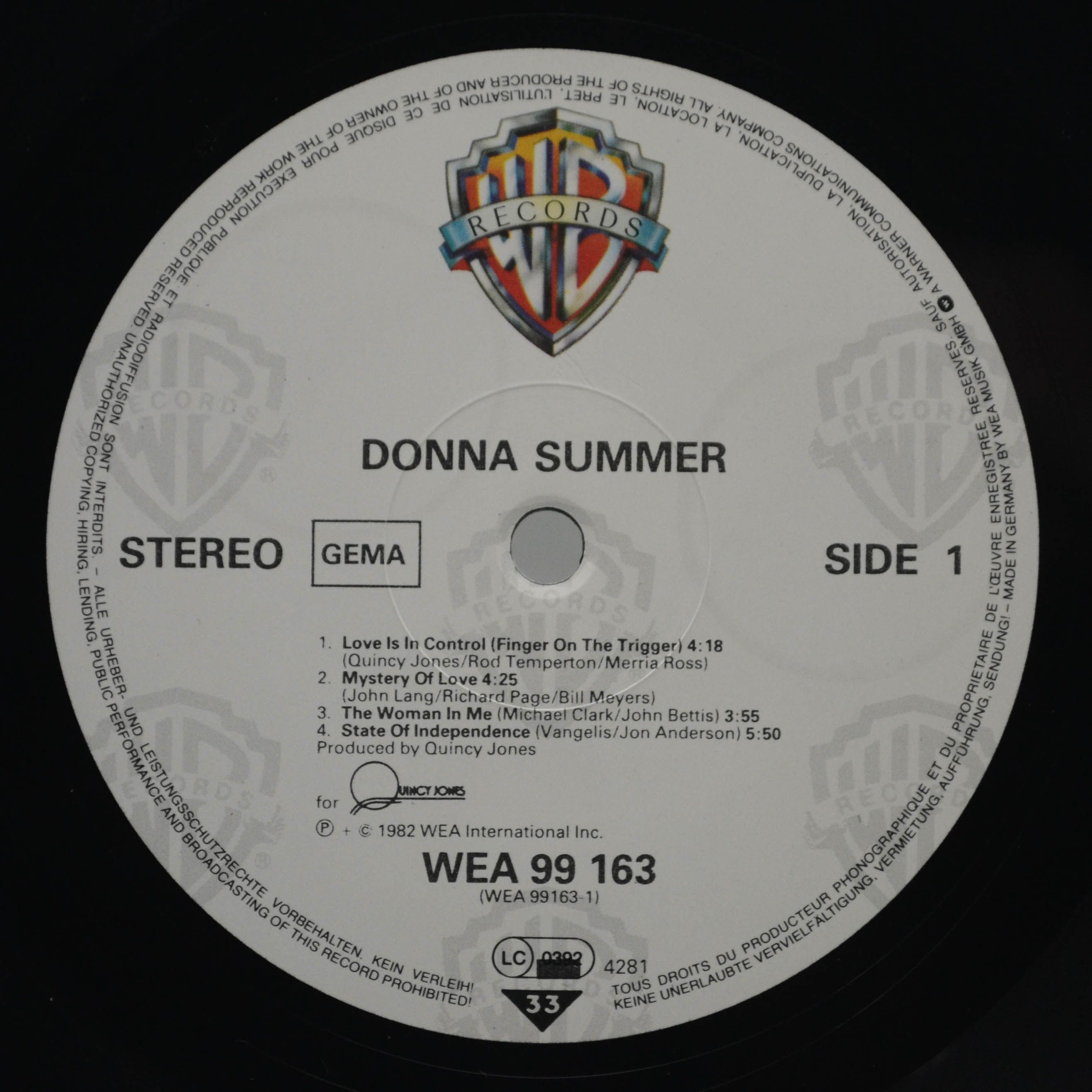 Donna Summer — Donna Summer, 1982