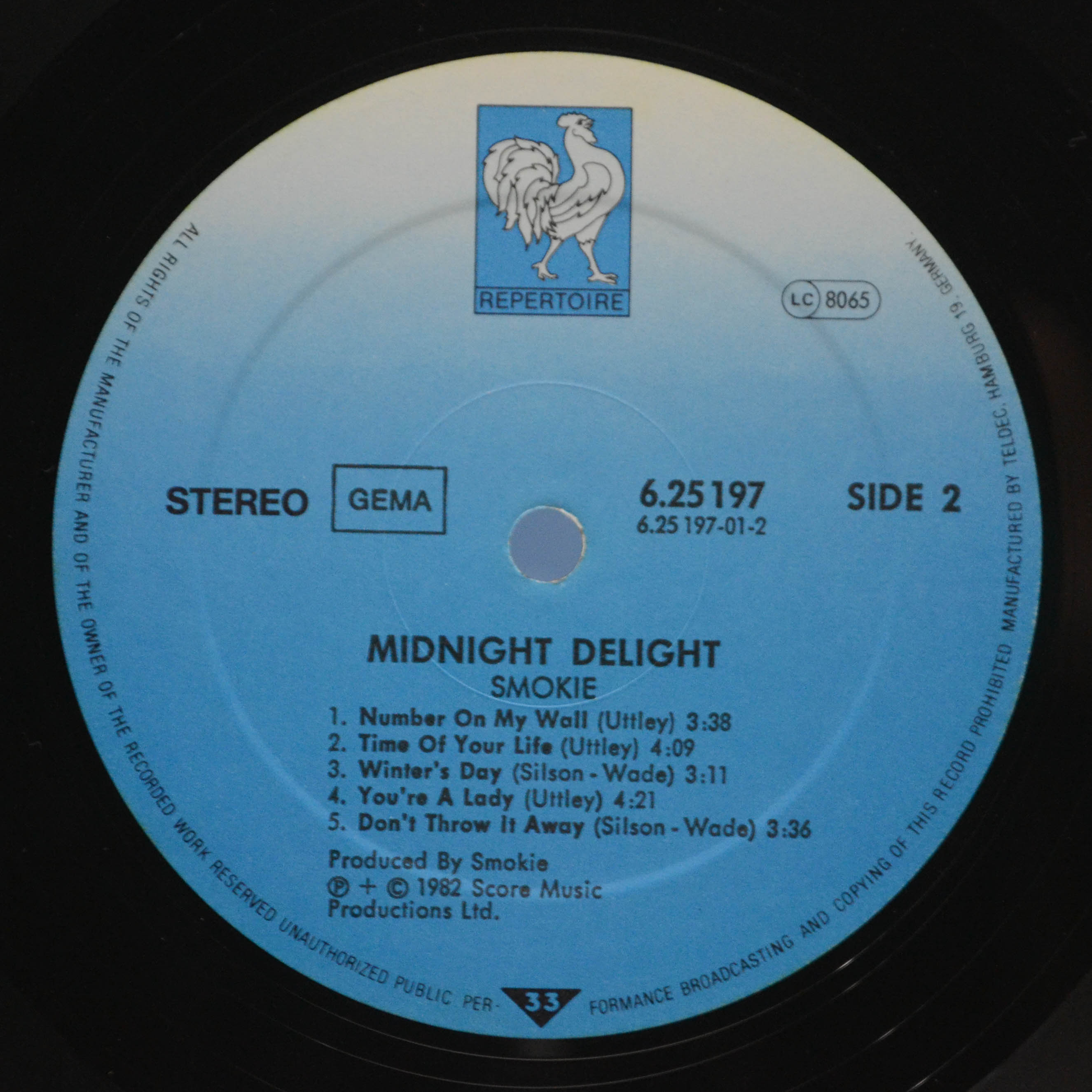 Smokie — Midnight Delight, 1982