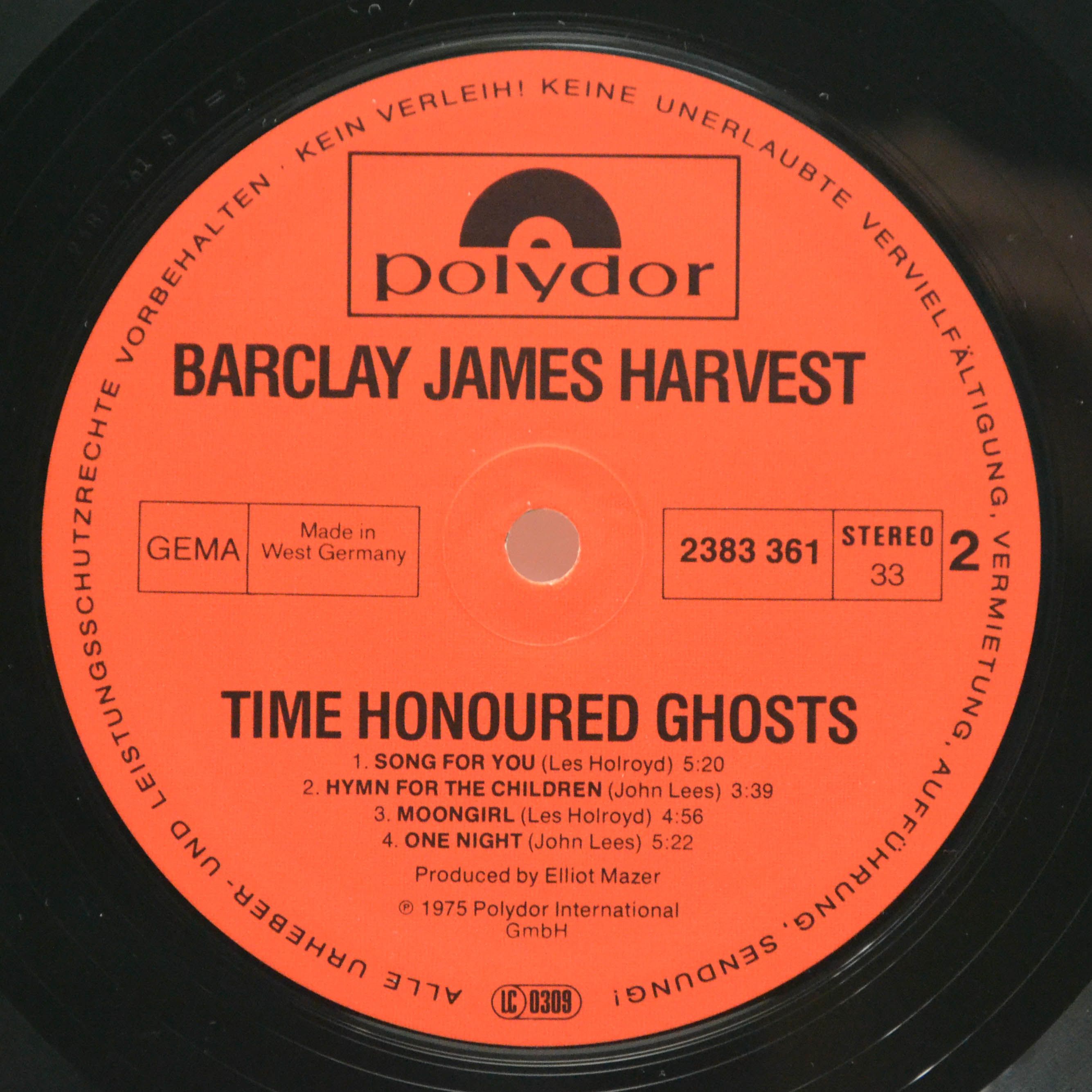 Barclay James Harvest — Time Honoured Ghosts, 1975