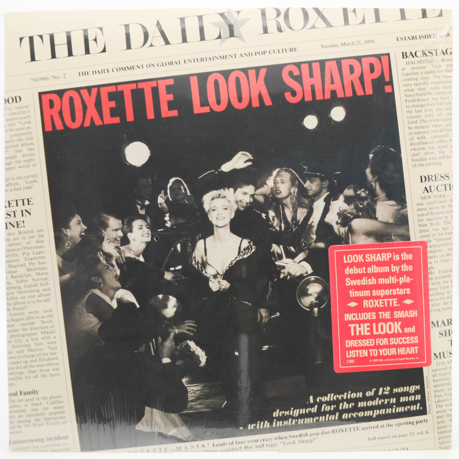 Roxette — Look Sharp! (USA), 1988