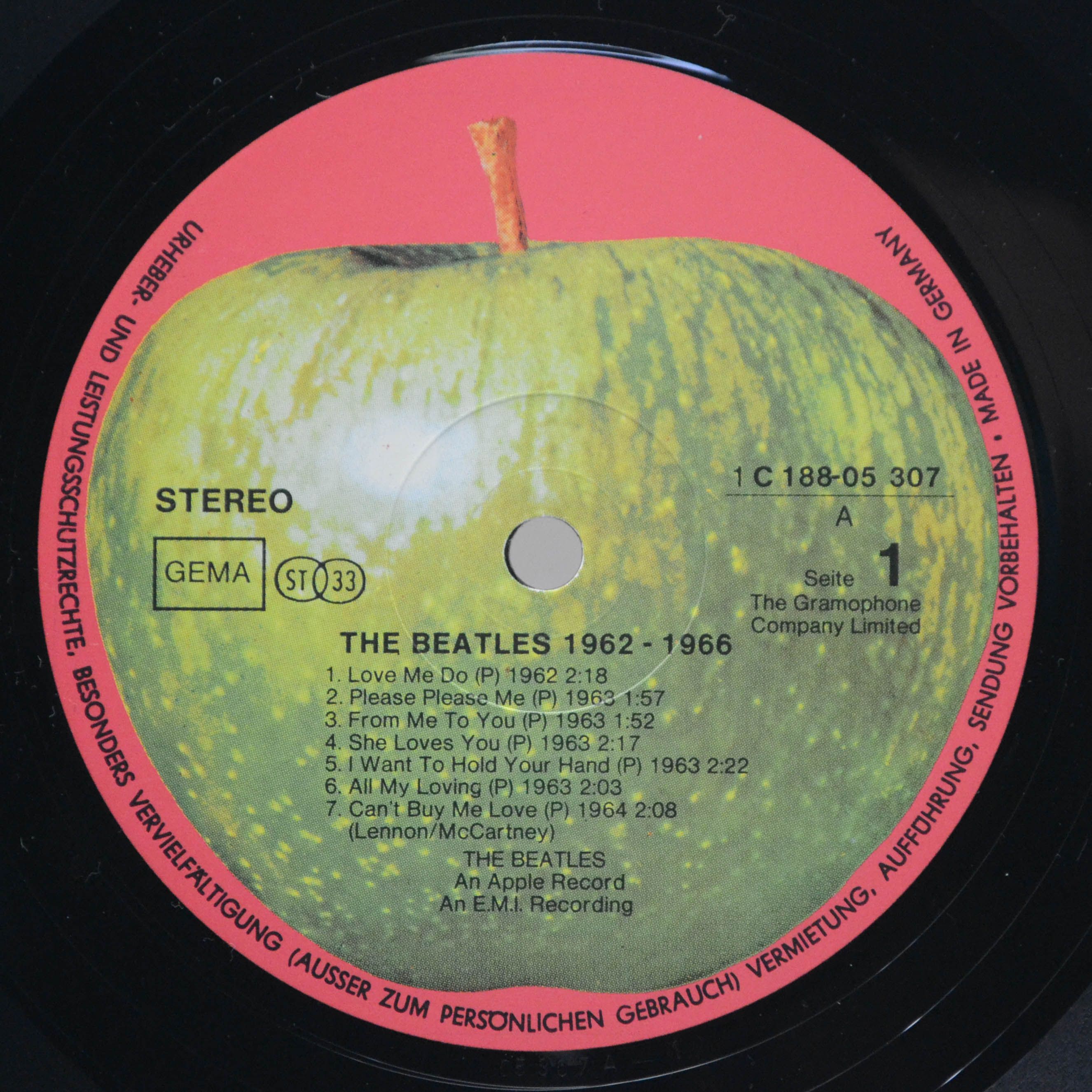 Beatles — 1962-1966 (2LP), 1973