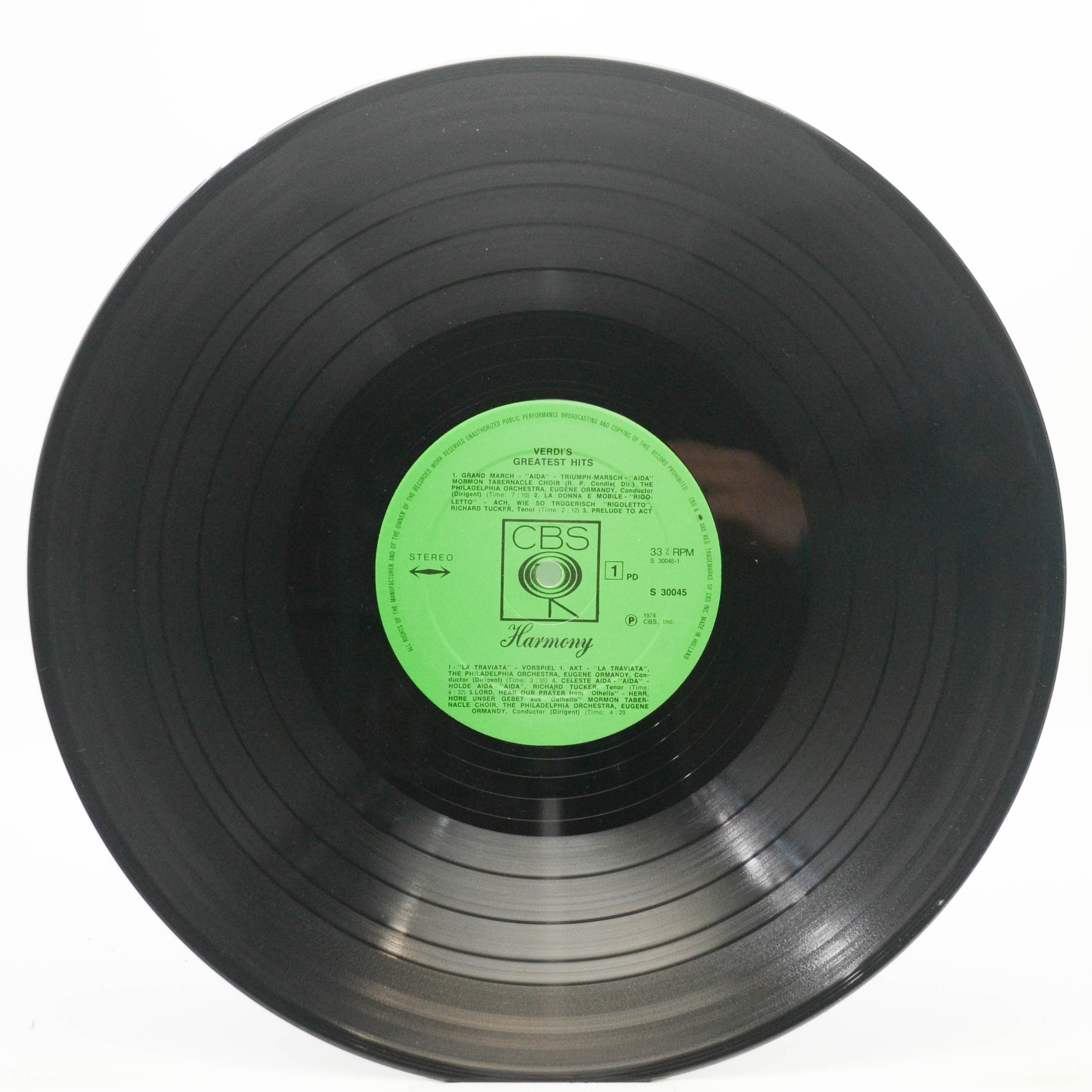 Various — Verdi's Greatest Hits, 1974