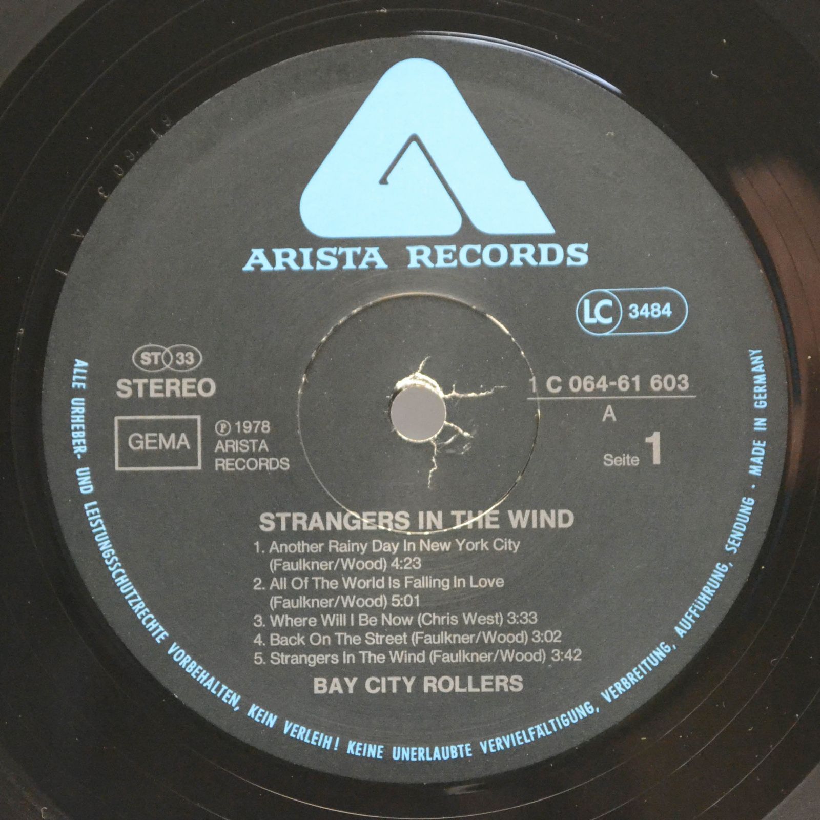 Bay City Rollers — Strangers In The Wind, 1978