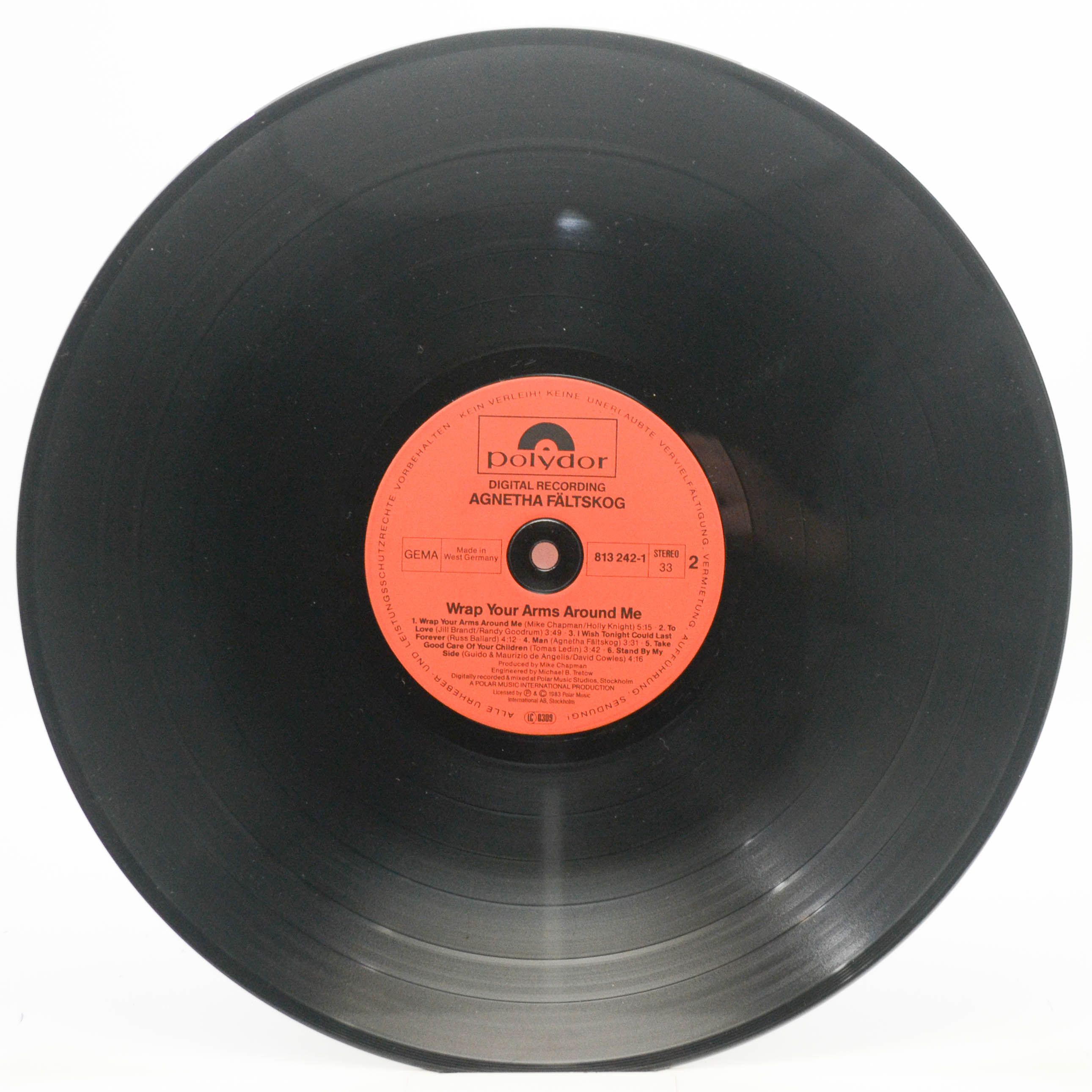 Виниловая пластинка Agnetha Fältskog — Wrap Your Arms Around Me, 1983