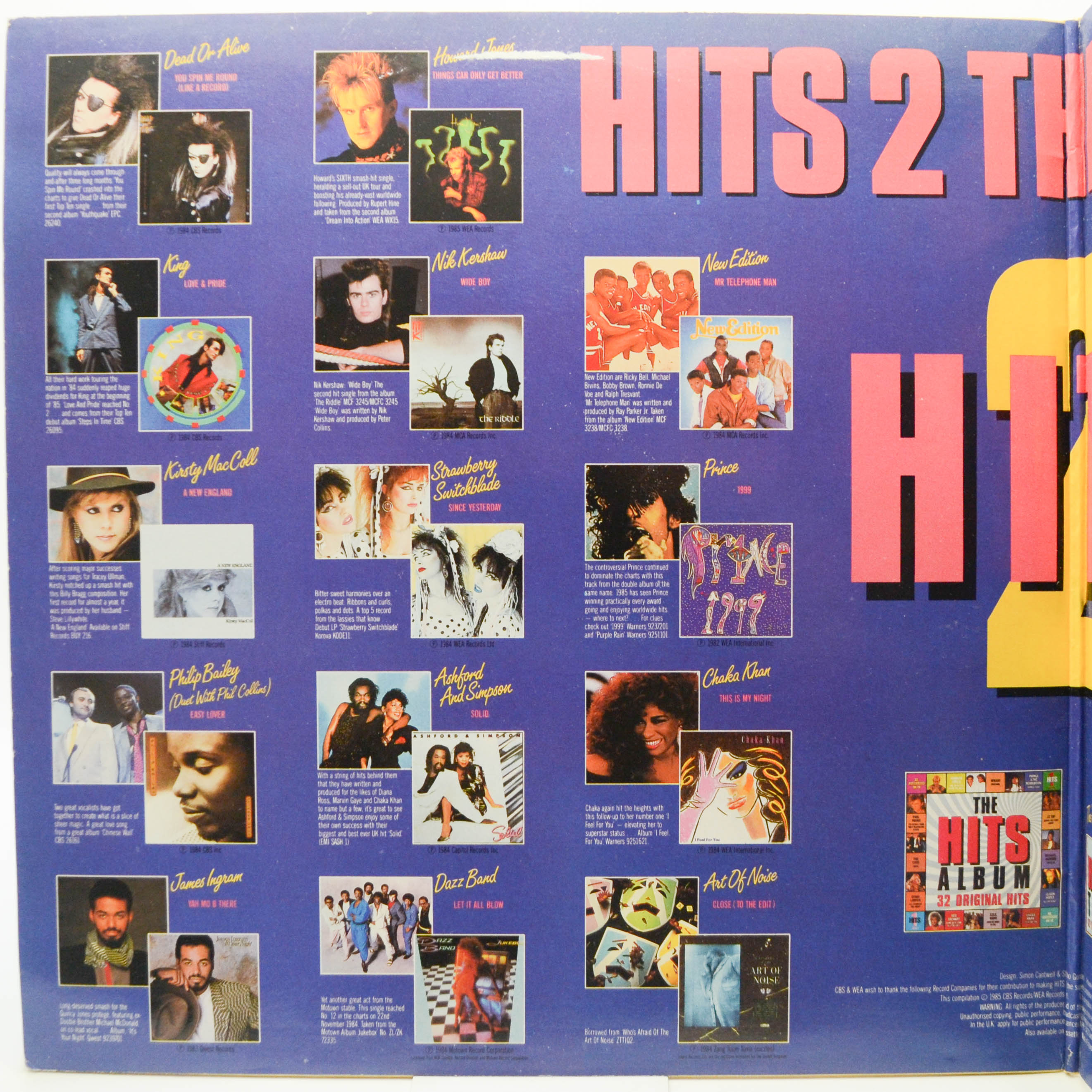 Various — Hits 2 - The Album (2LP), 1985