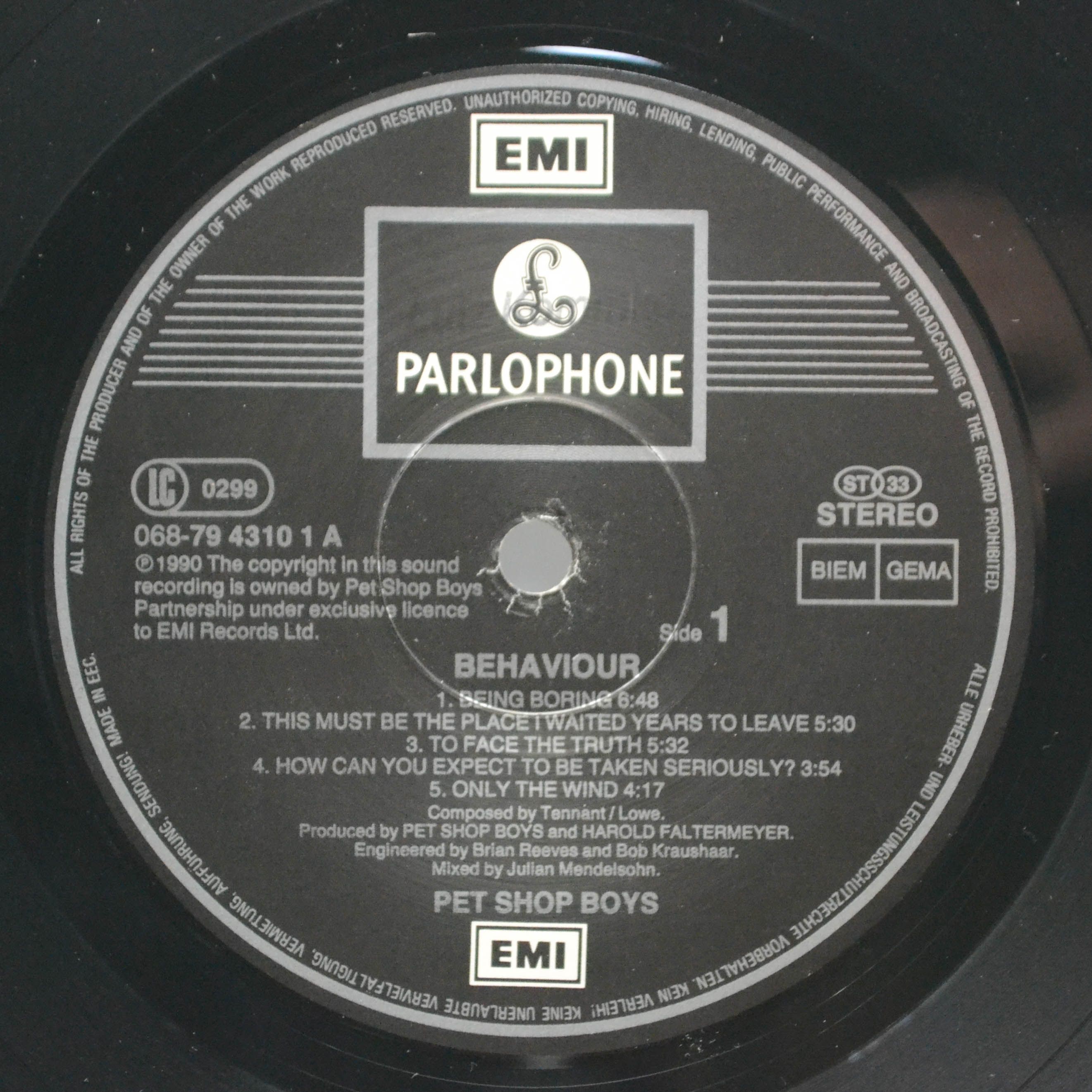 Pet Shop Boys — Behaviour, 1990