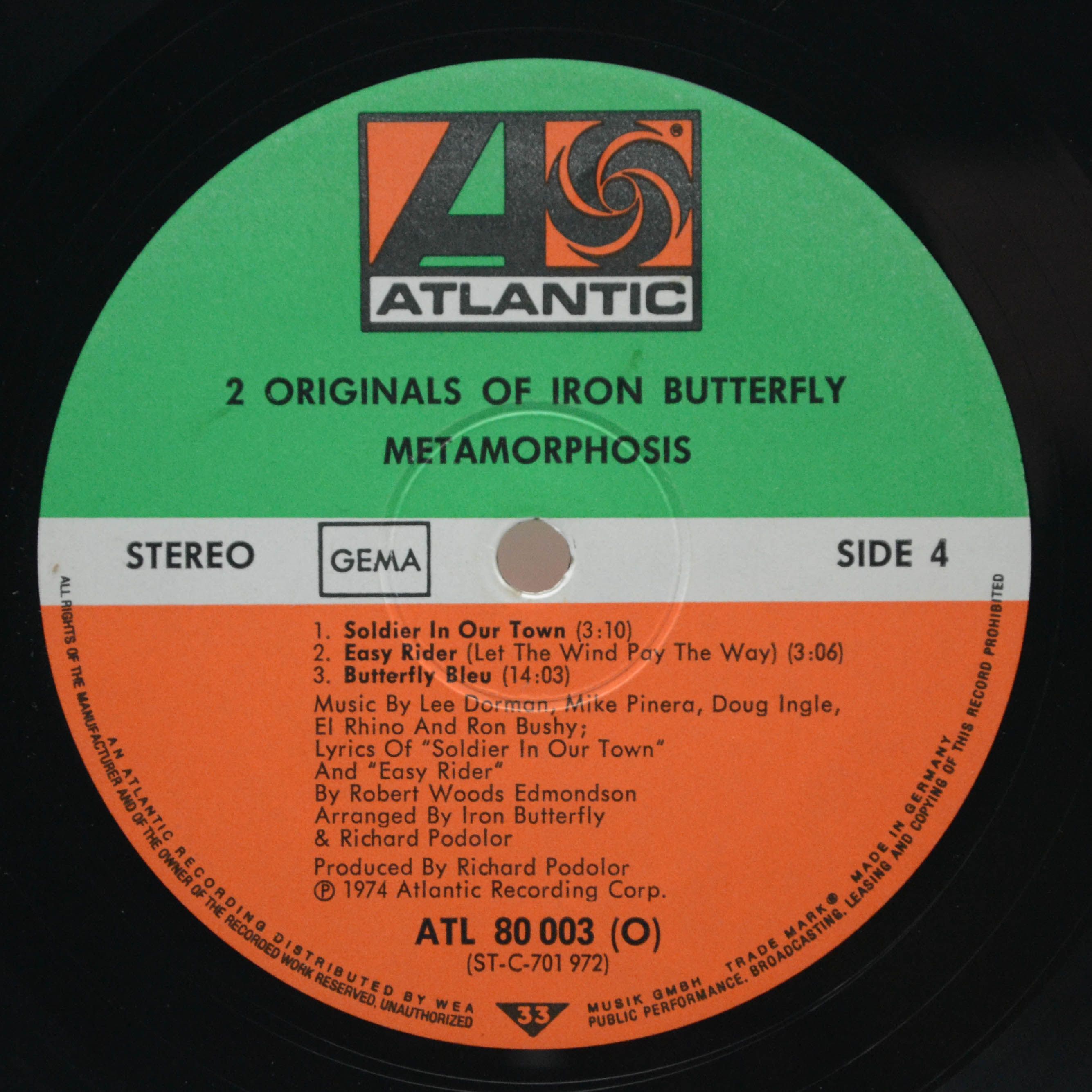 Iron Butterfly — 2 Originals Of Iron Butterfly (2LP), 1974