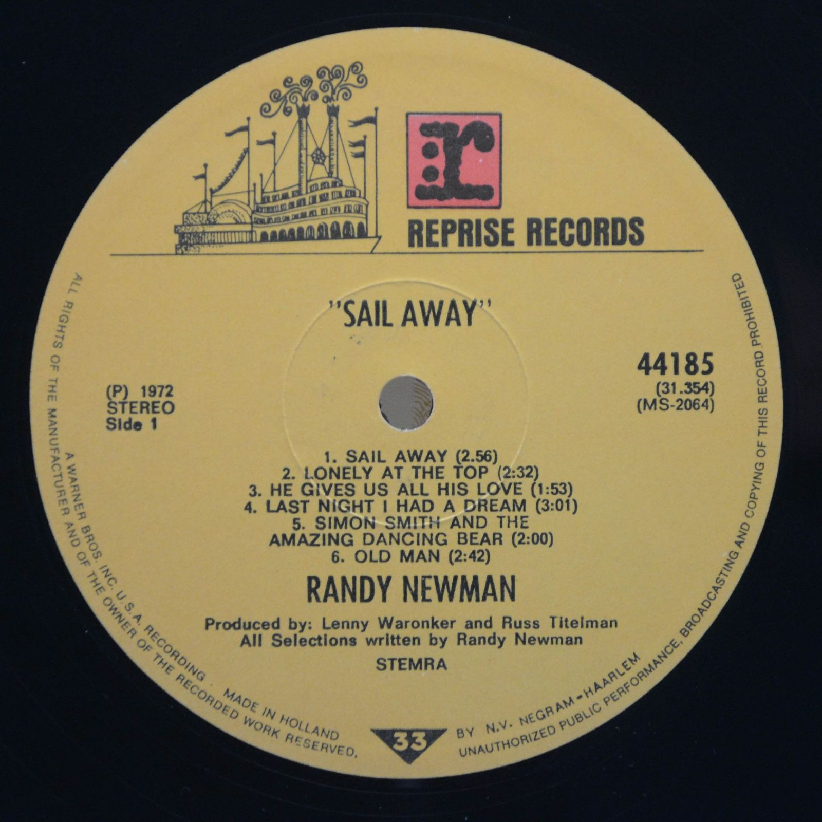 Randy Newman — Sail Away, 1972