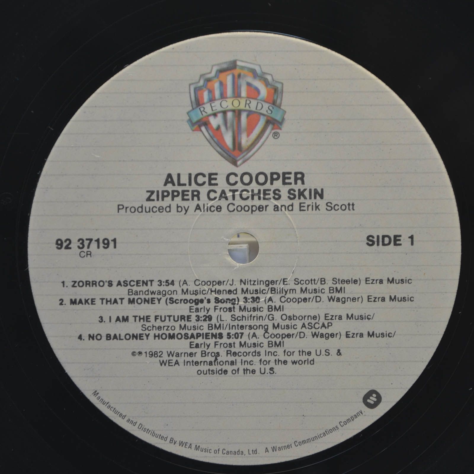 Alice Cooper — Zipper Catches Skin, 1982