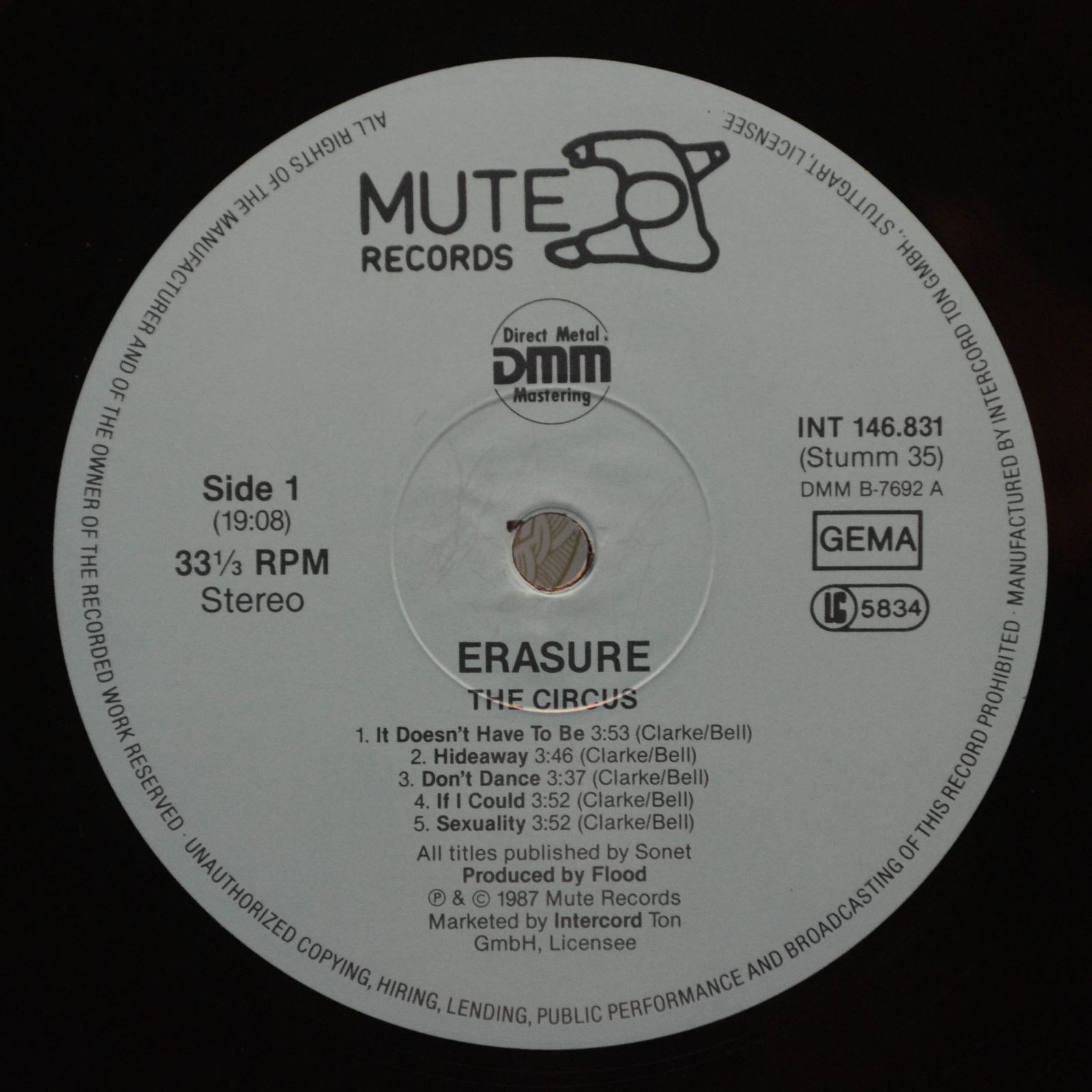 Erasure — The Circus, 1987