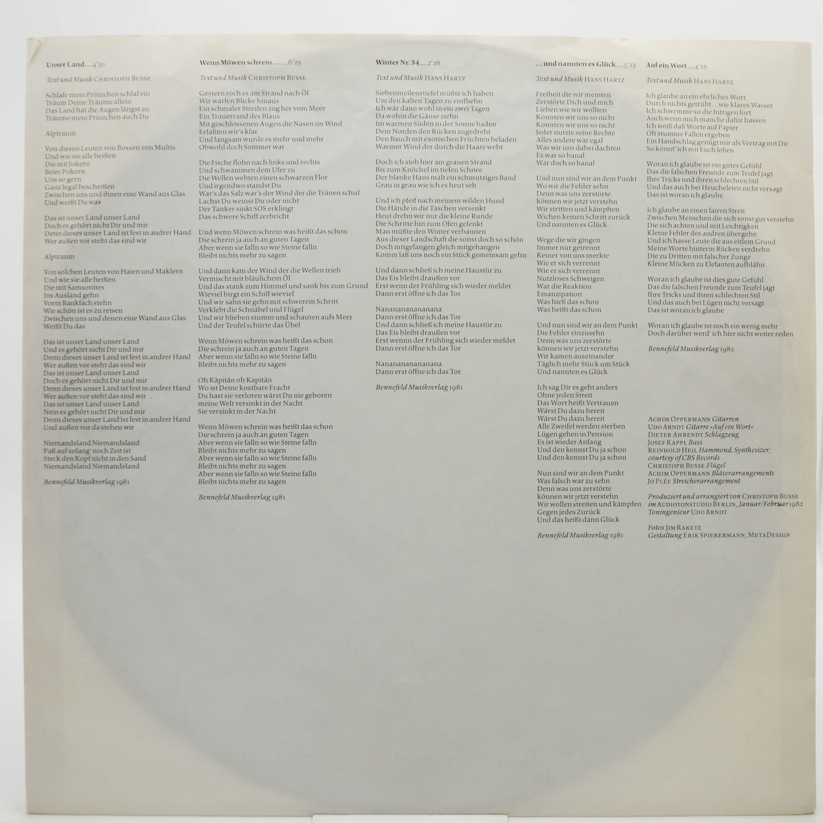 Hans Hartz — Sturm!, 1982