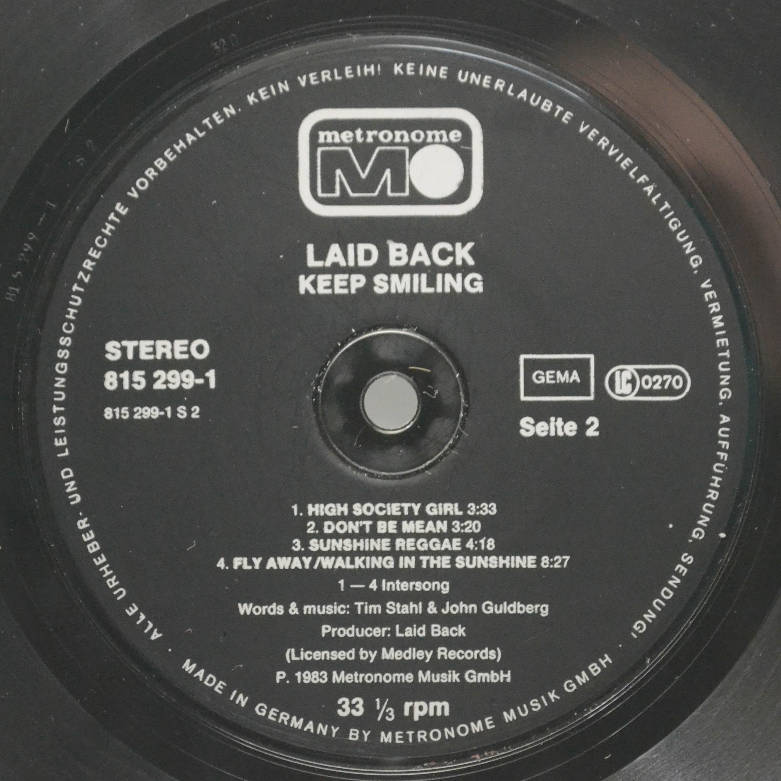 Laid Back — ...Keep Smiling, 1983