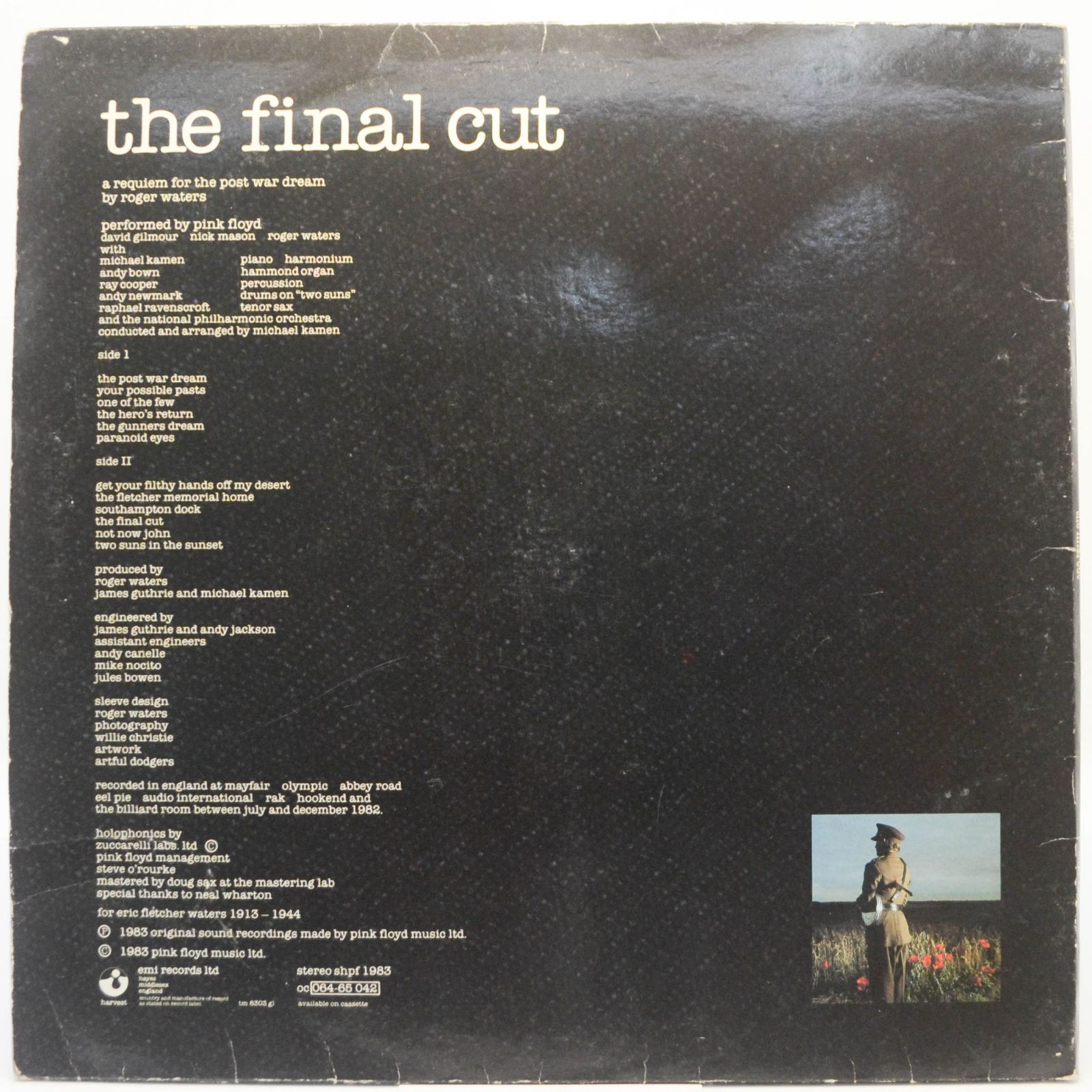 Pink Floyd — The Final Cut (1-st, UK), 1983