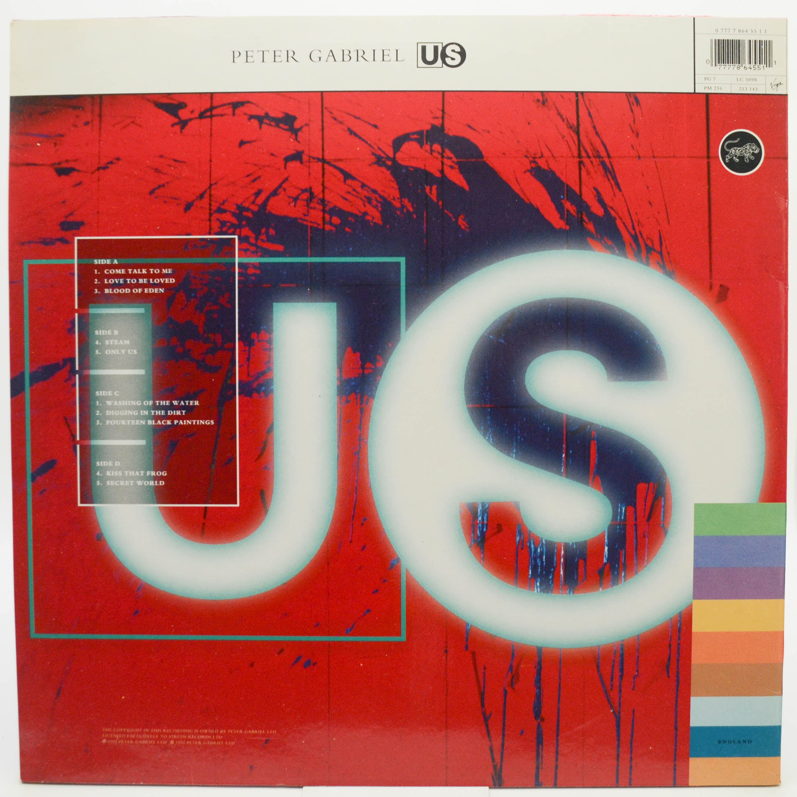Peter Gabriel — Us (2LP), 1992