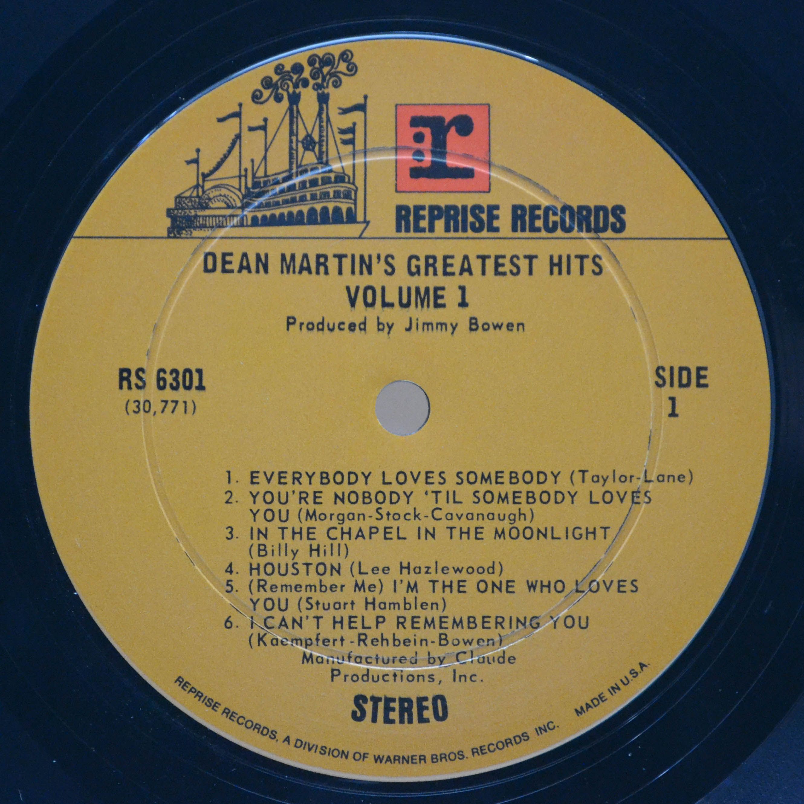 Dean Martin — Dean Martin's Greatest Hits! Vol. 1 (USA), 1968