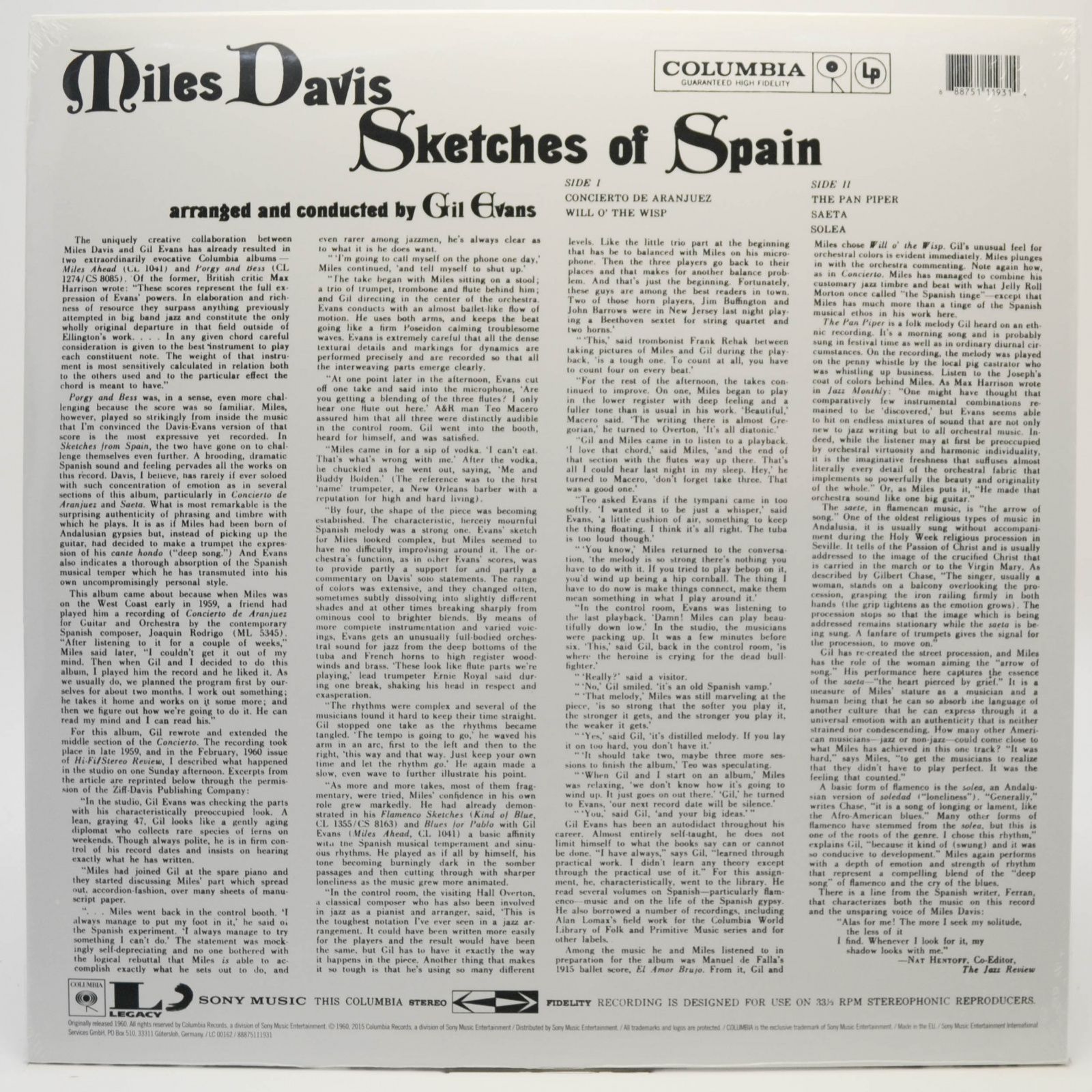 Miles — Sketches Of Spain, 1960