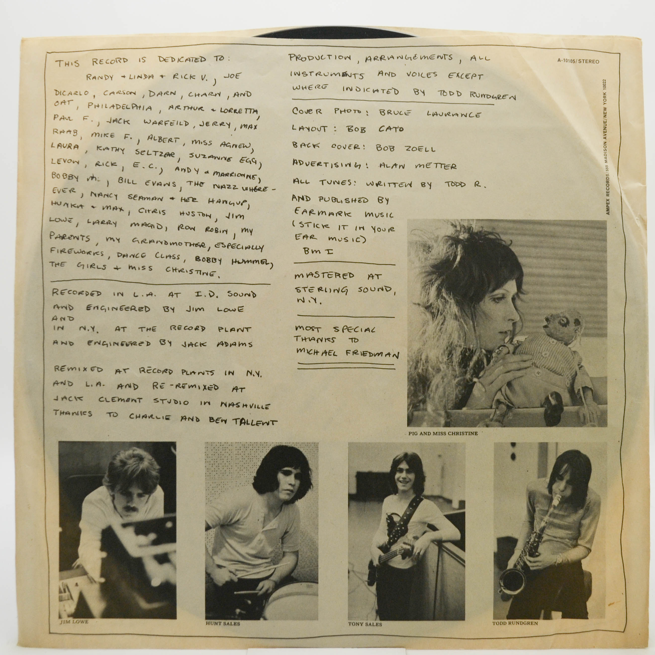 Todd Rundgren — Runt (1-st, USA), 1971