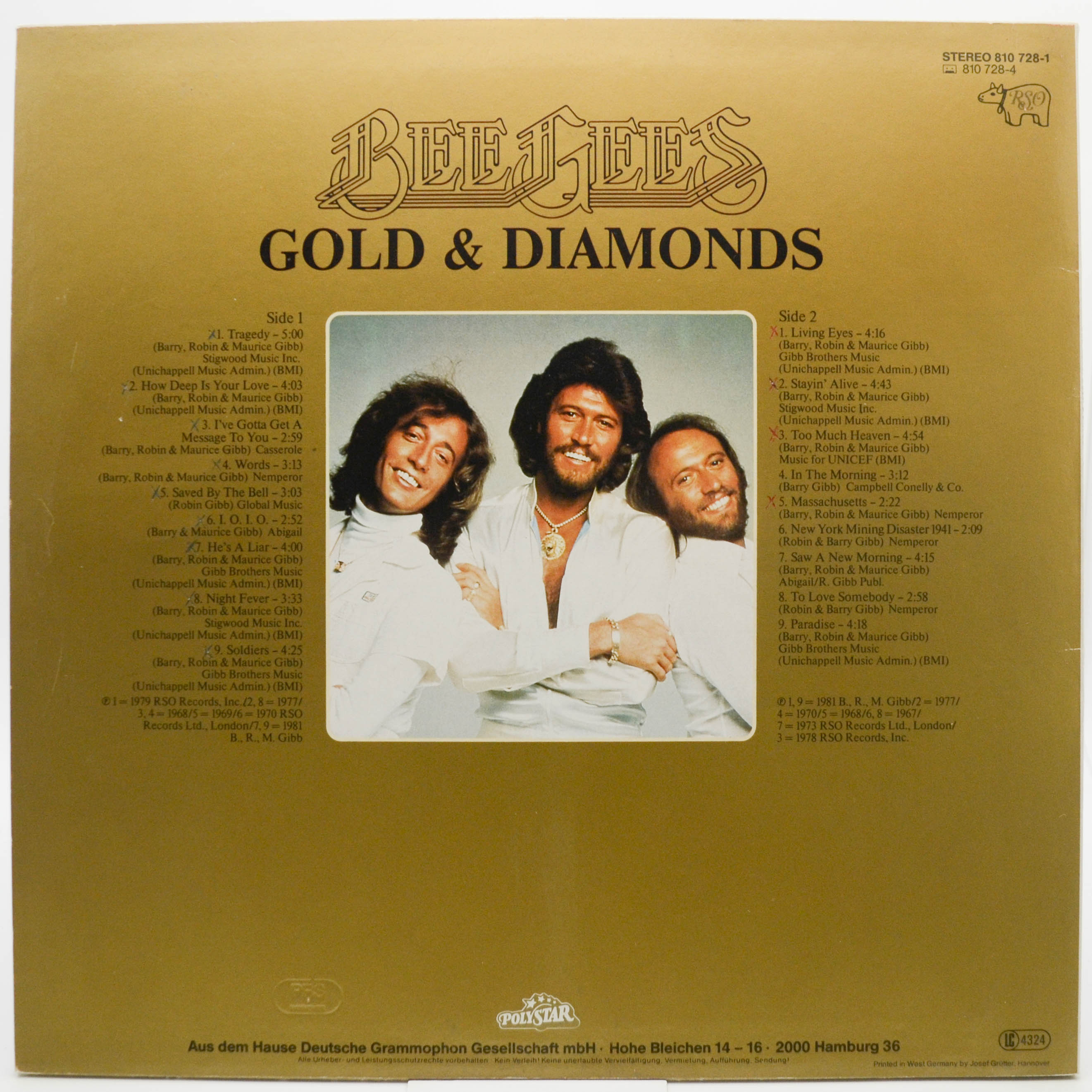 Bee Gees — Gold & Diamonds, 1983