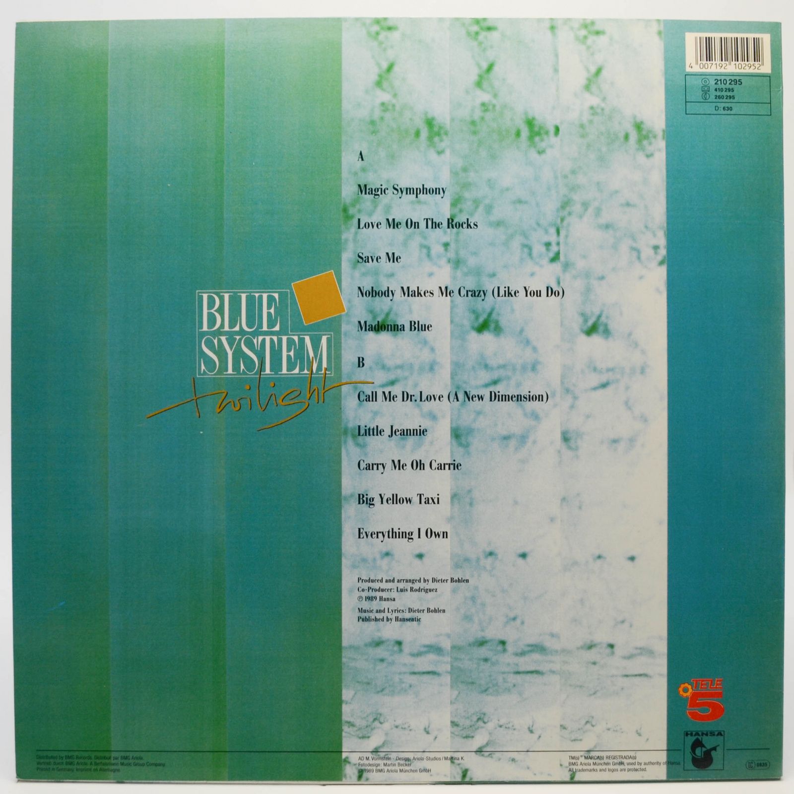 Blue System — Twilight, 1989