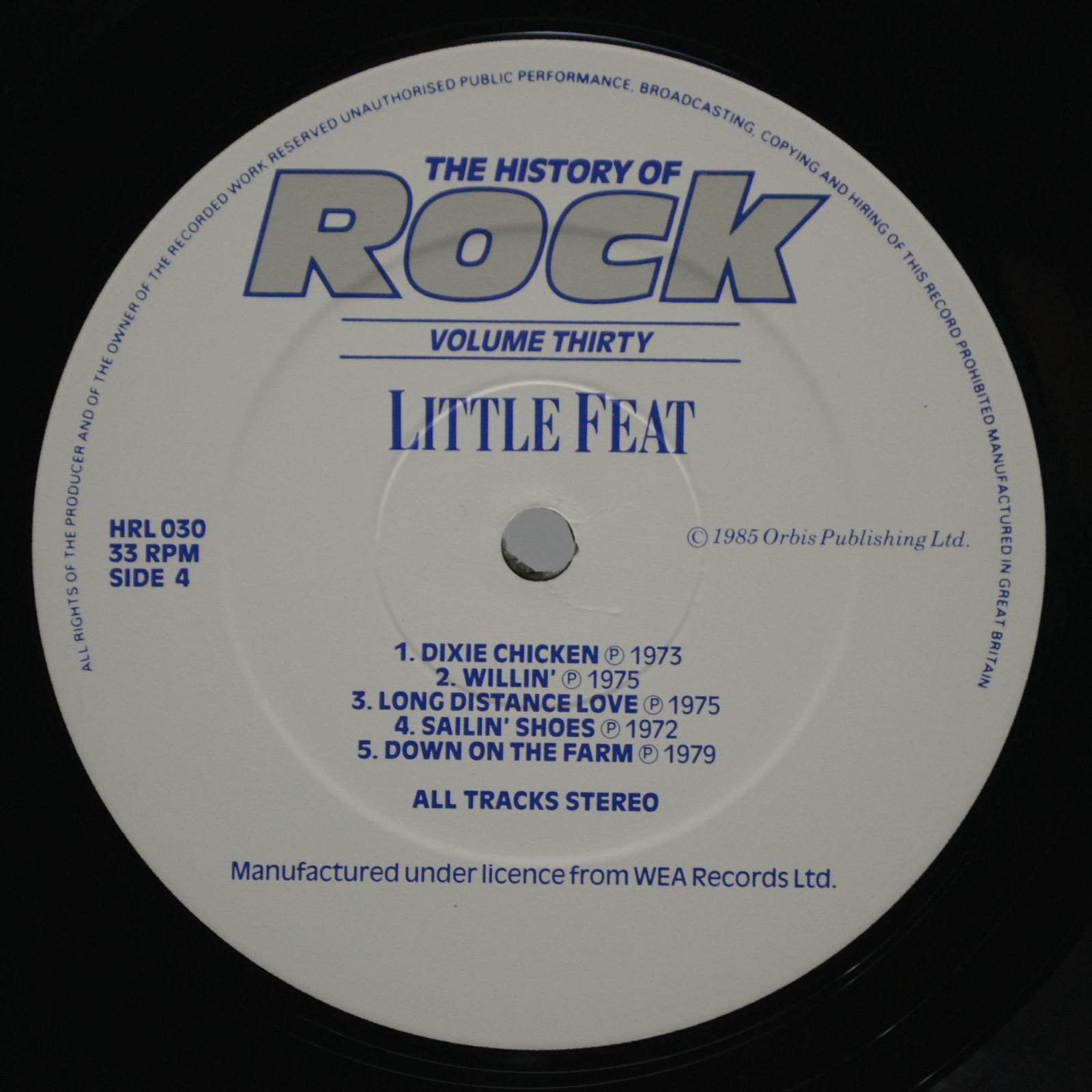 Eagles / Lynyrd Skynyrd / Steely Dan / Little Feat — The History Of Rock (Volume Thirty) (2LP, UK), 1985