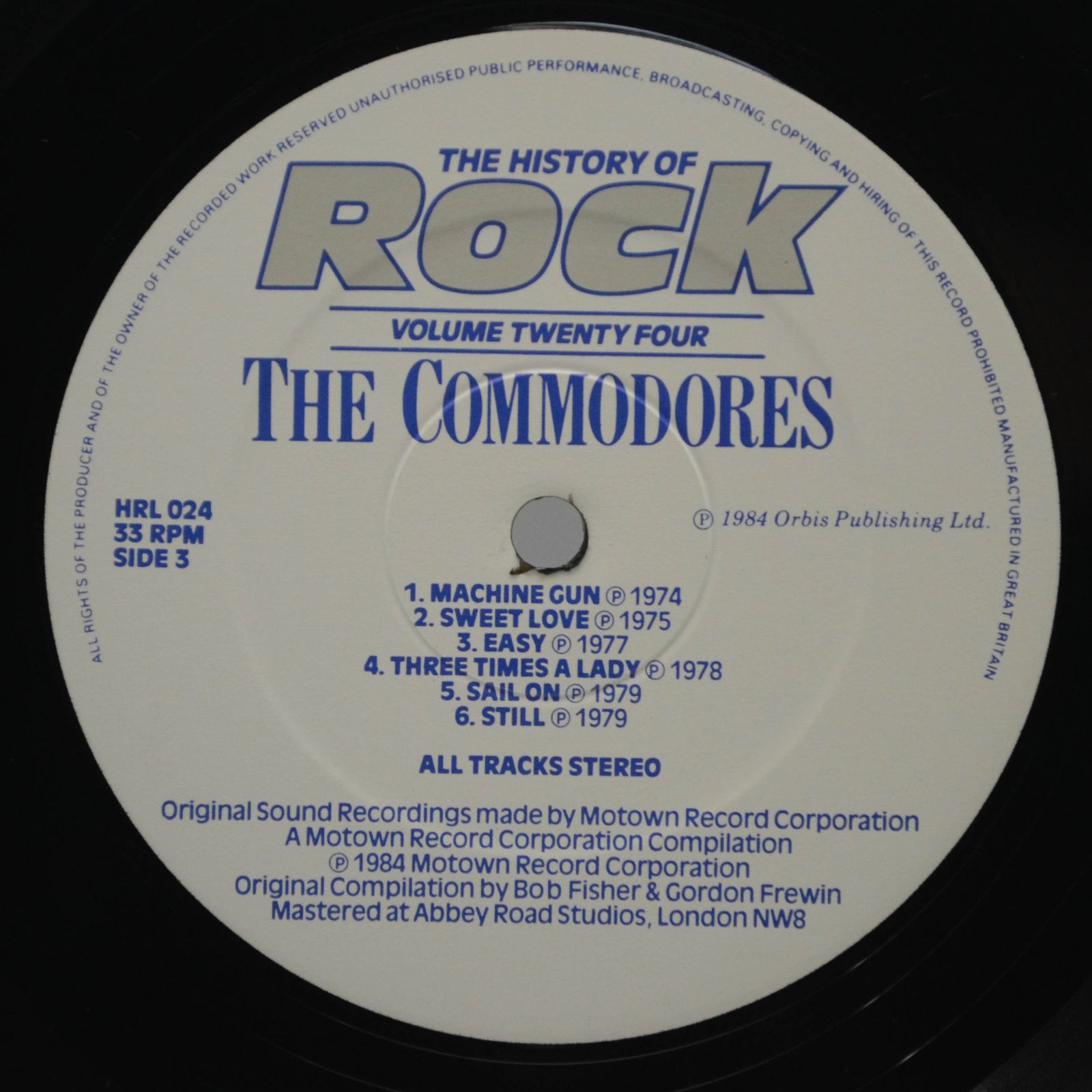The Temptations / Jackson 5 / The Commodores / Marvin Gaye — The History Of Rock (Volume Twenty Four) (2LP, UK), 1984