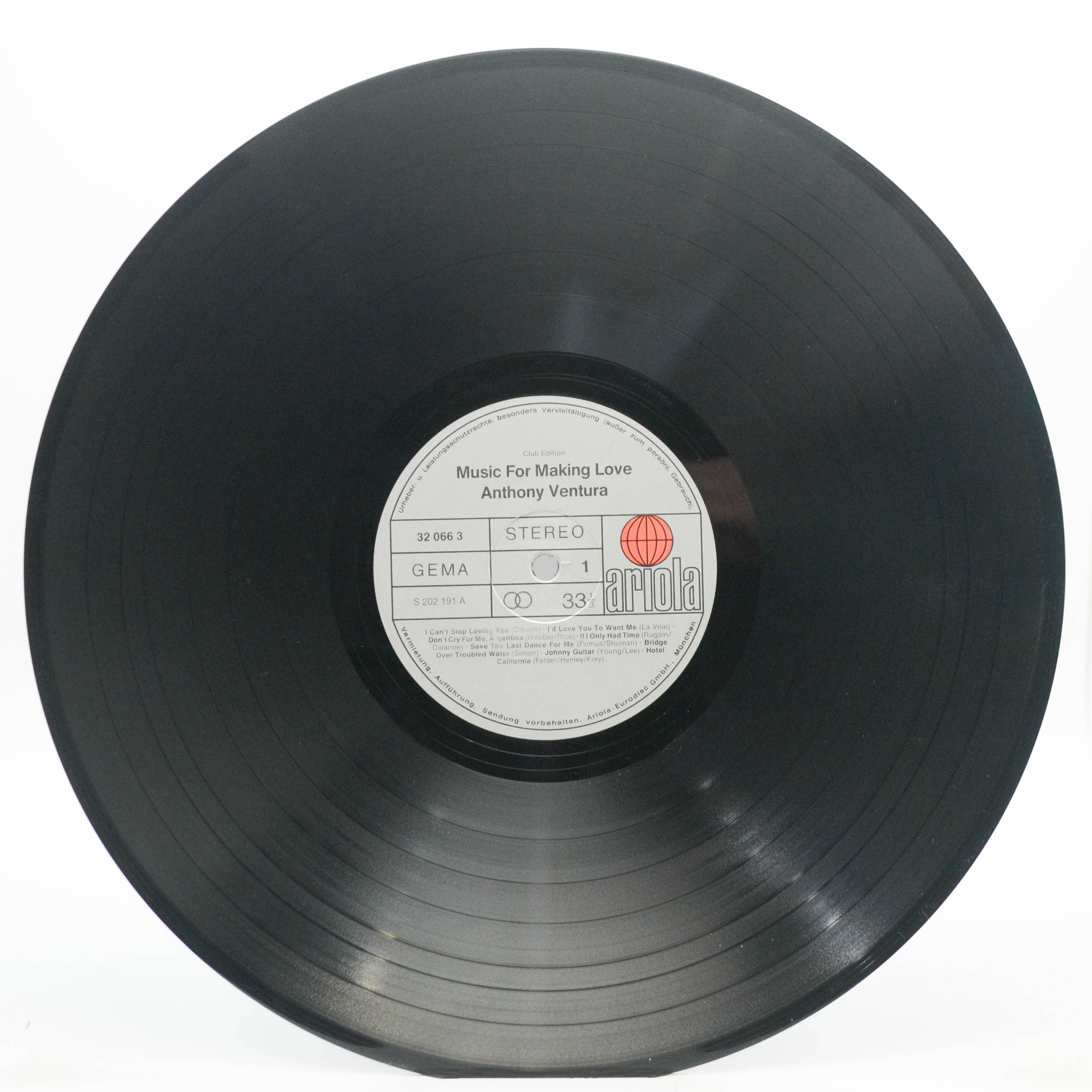 Виниловая пластинка Anthony Ventura And His Orchestra — Music For Making Love, 1979