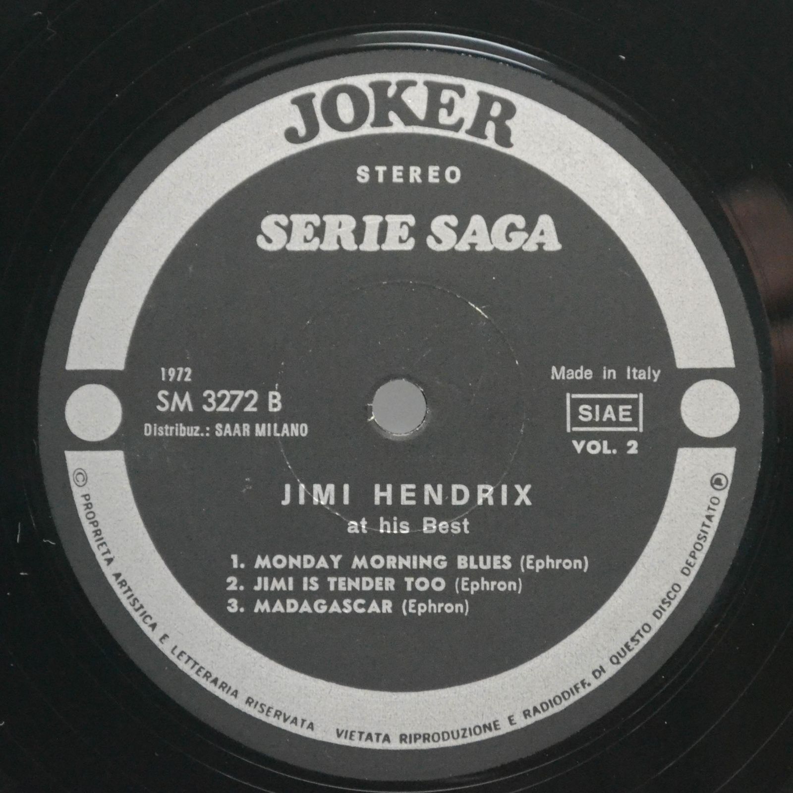 Jimi Hendrix — Jimi Hendrix At His Best (Volume 2), 1972