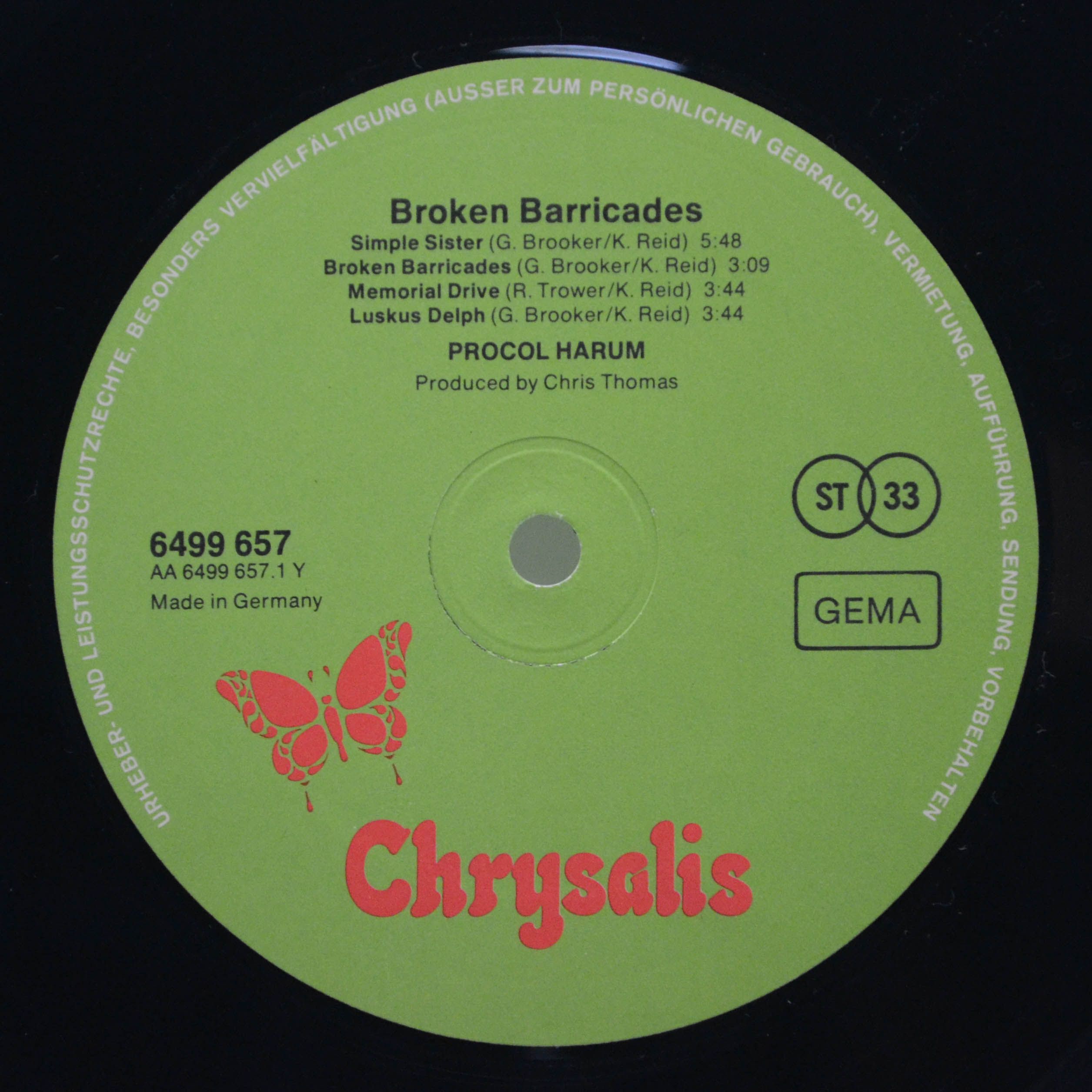 Procol Harum — Broken Barricades, 1971