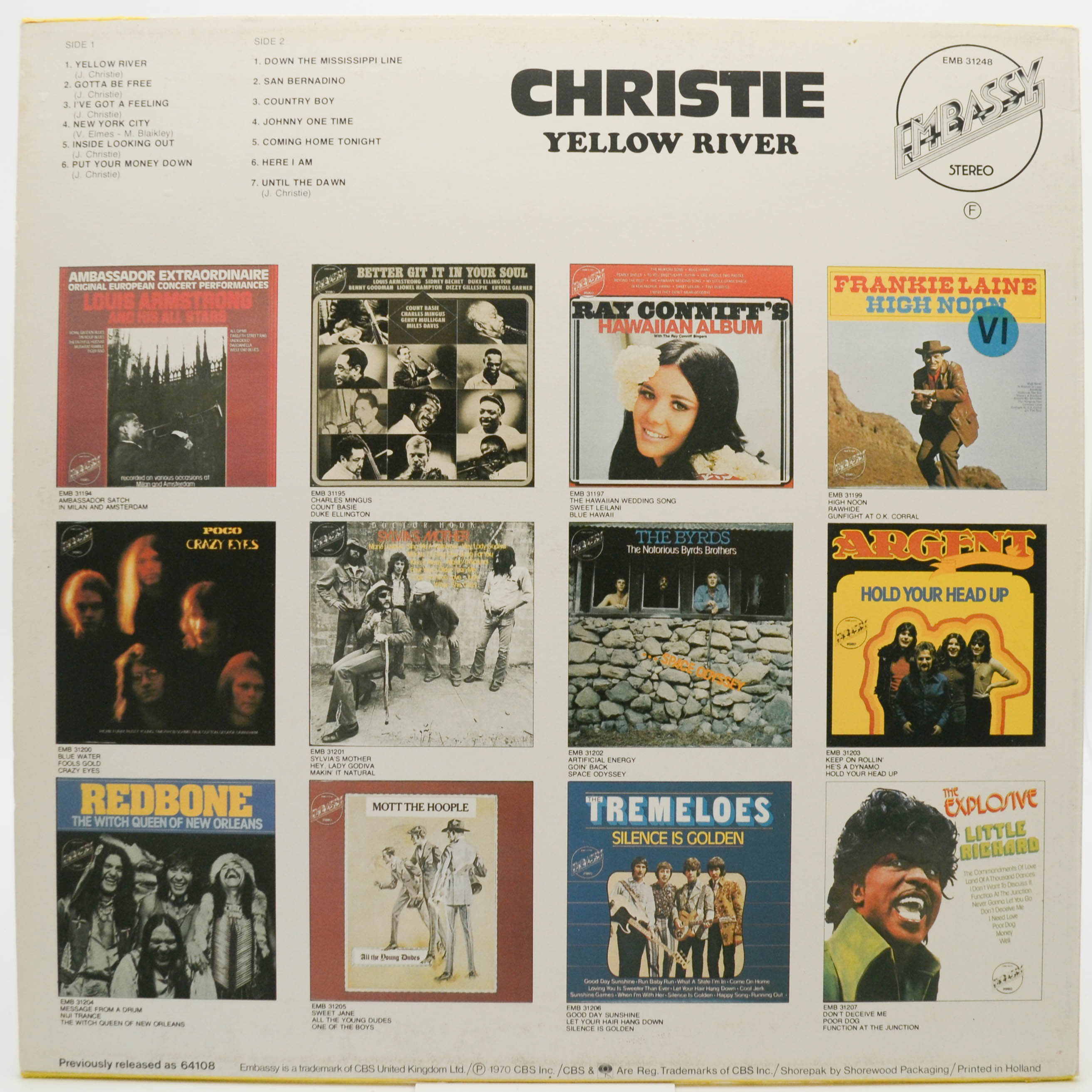 Christie — Yellow River, 1970