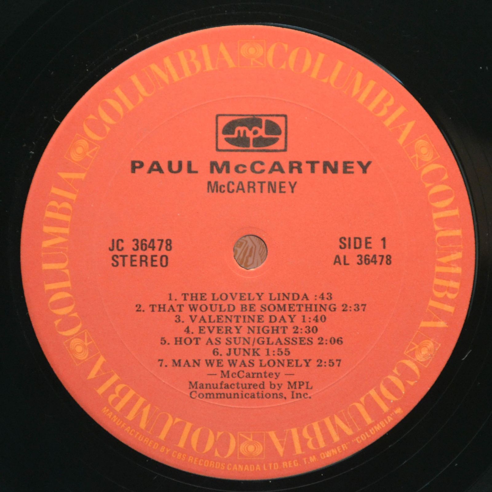 McCartney — McCartney, 1980