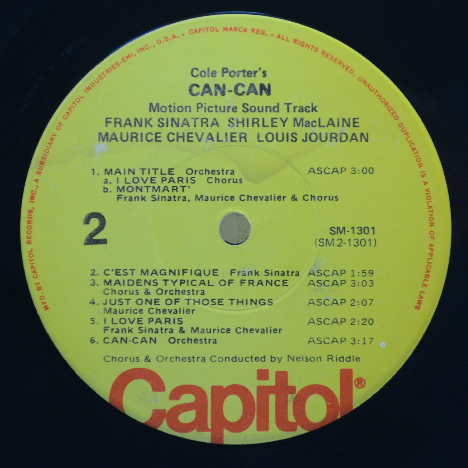 Various — Frank Sinatra — Cole Porter's Can-Can: Original Soundtrack Album, 1975