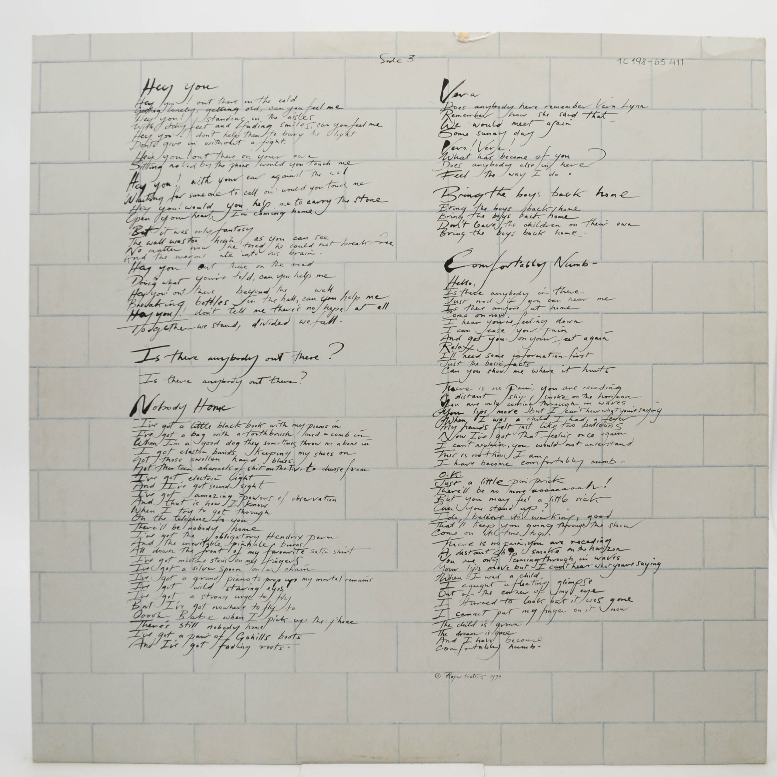 Pink Floyd — The Wall (2LP), 1979