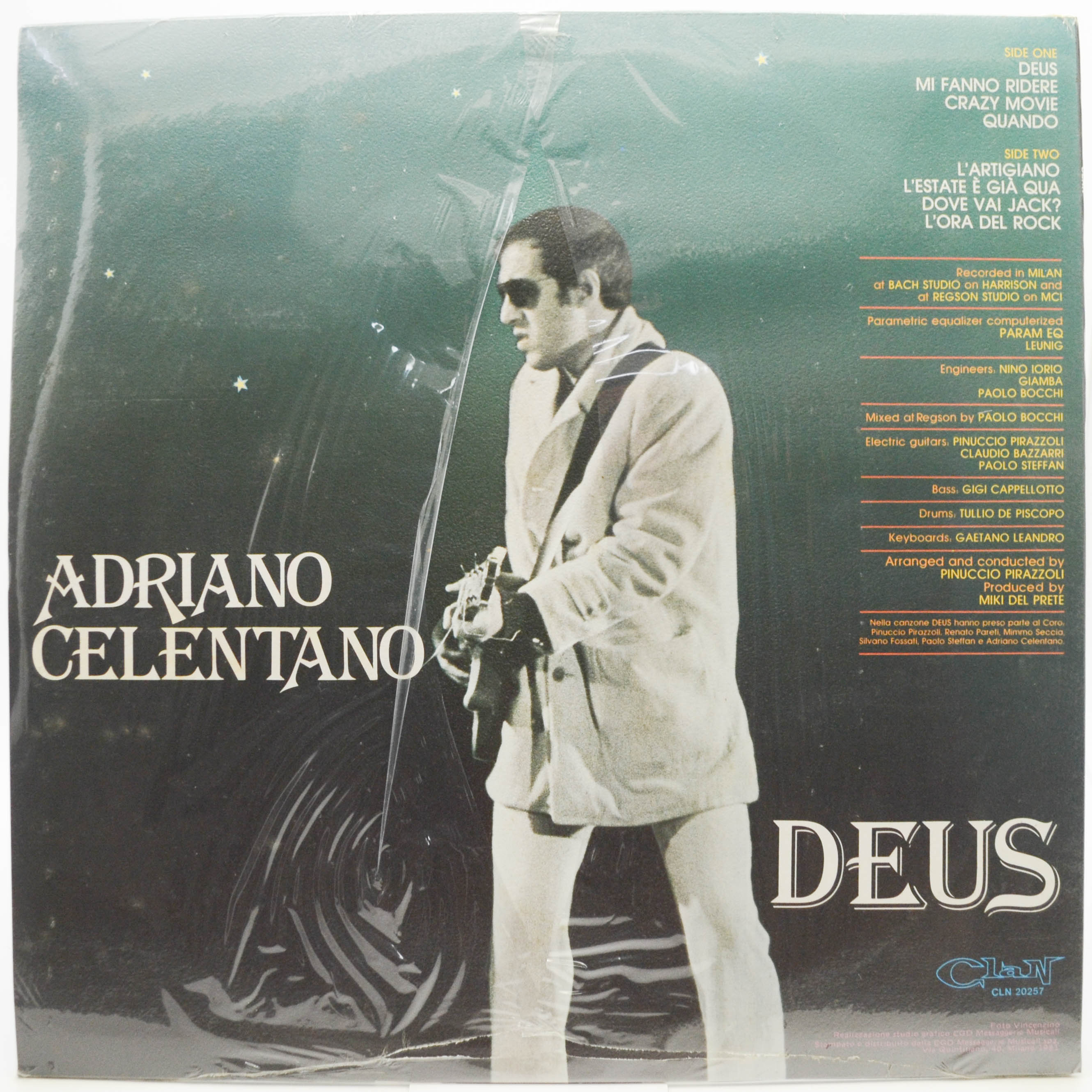 Adriano Celentano — Deus (1-st, Italy, Clan), 1981