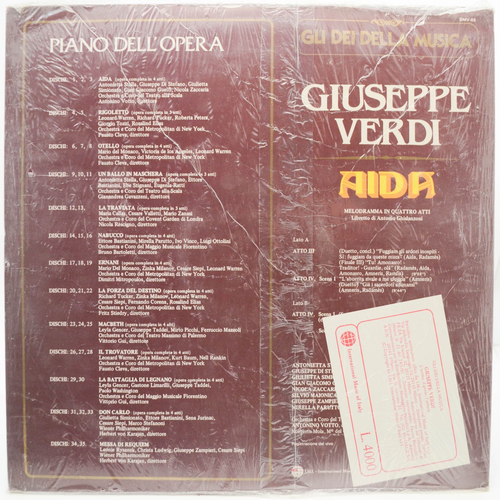 Giuseppe Verdi — Aida (Italy), 1981