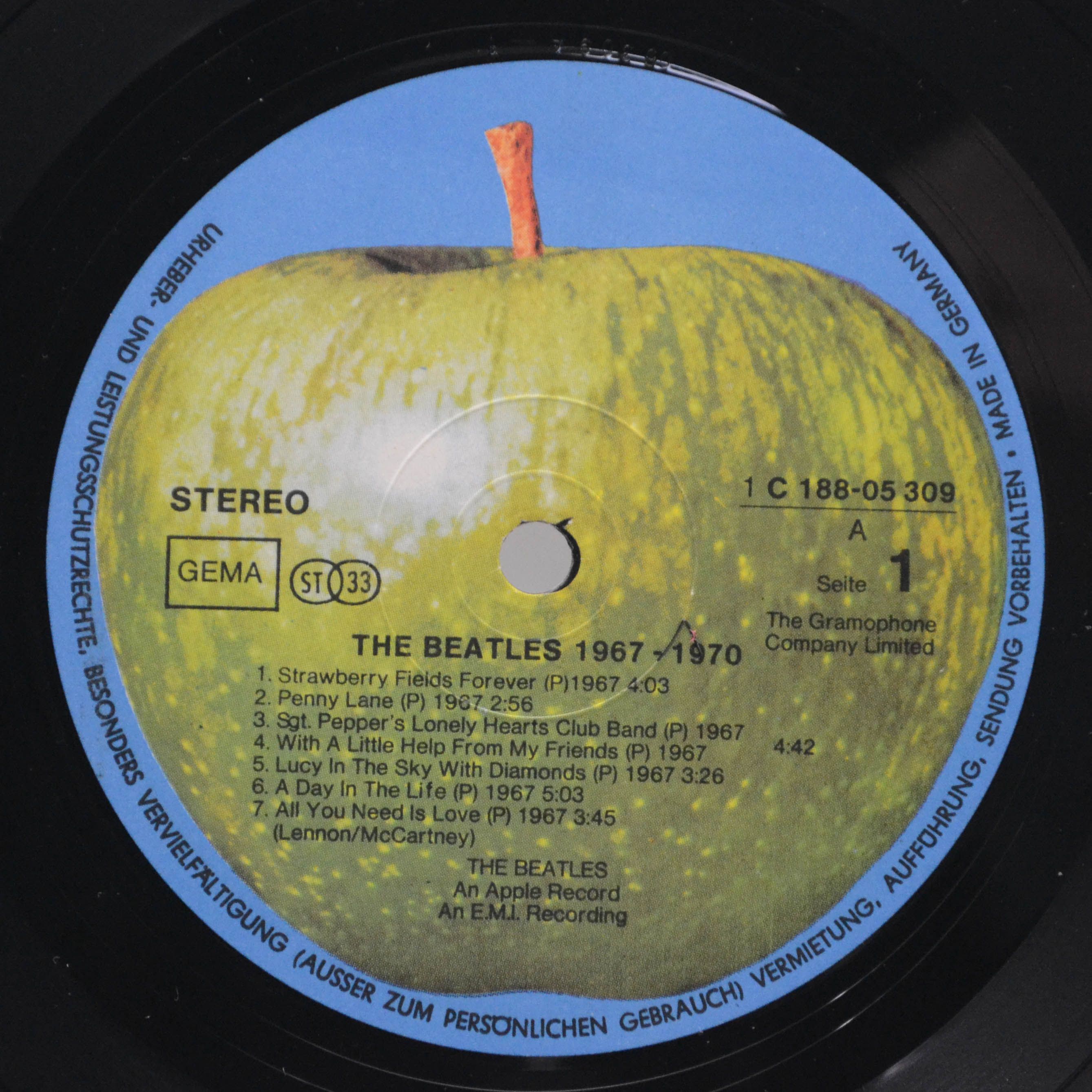 Beatles — 1967-1970 (2LP), 1973