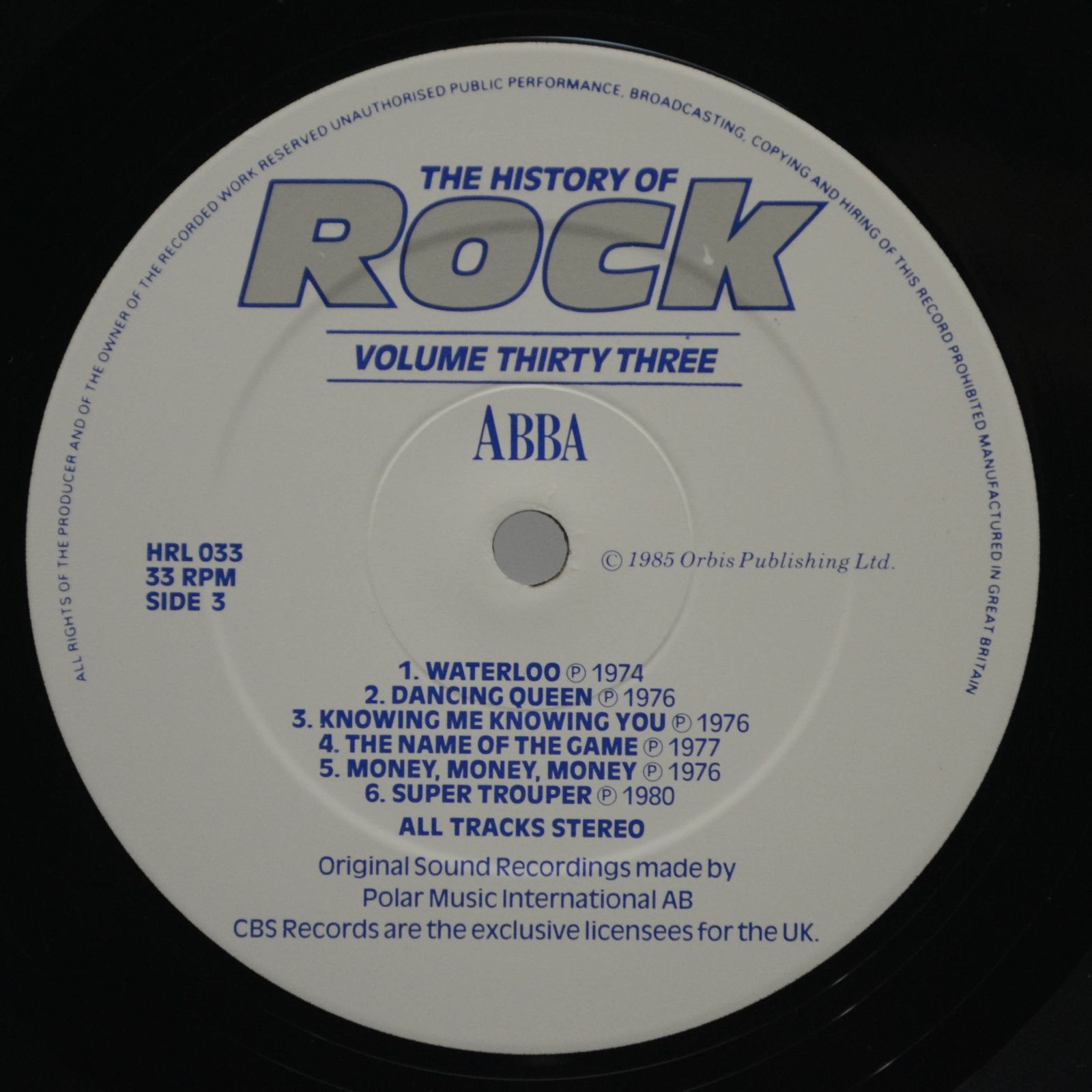 Blondie / ELO / ABBA / David Essex — The History Of Rock (Volume Thirty Three) (2LP, UK), 1985