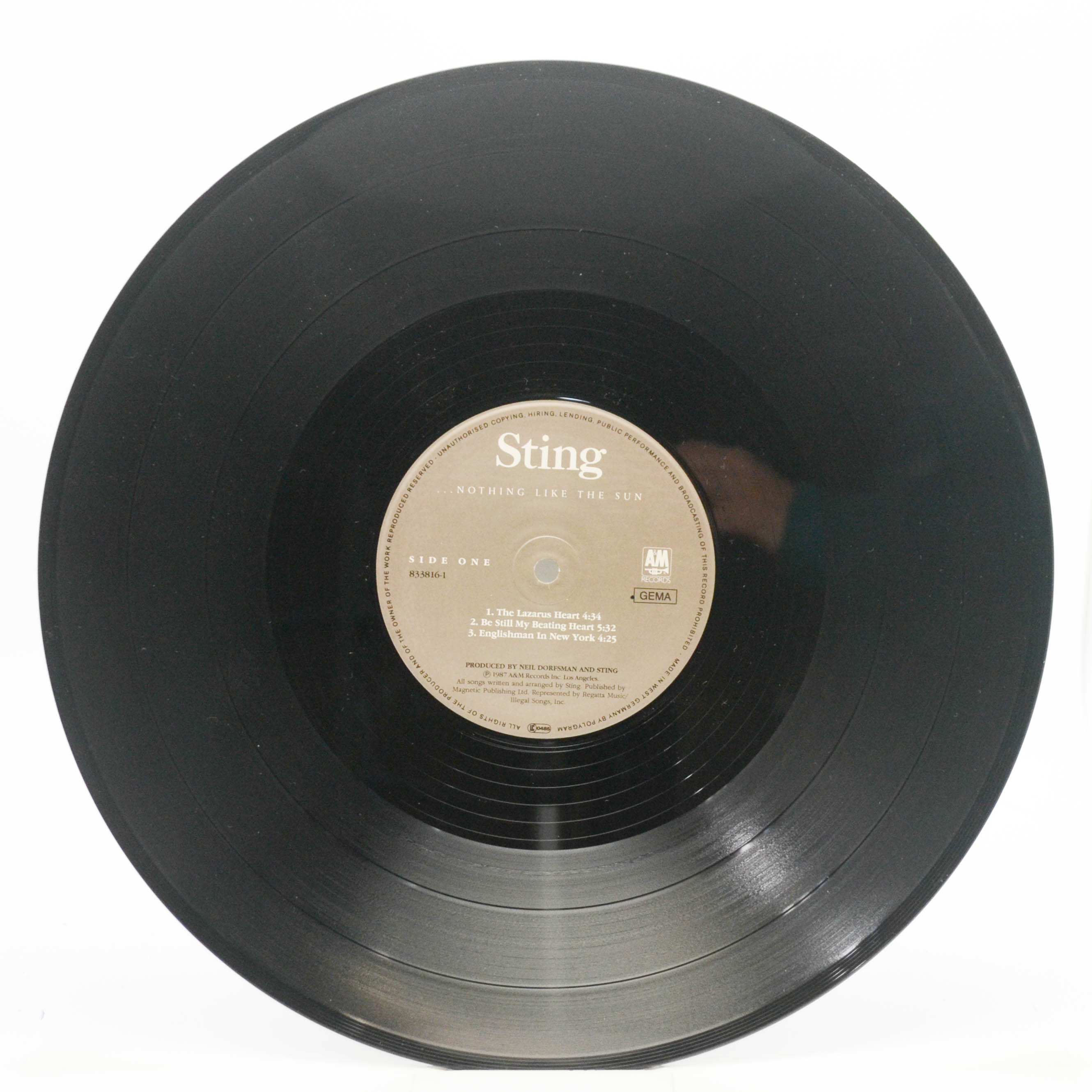 Sting — ...Nothing Like The Sun (2LP), 1987