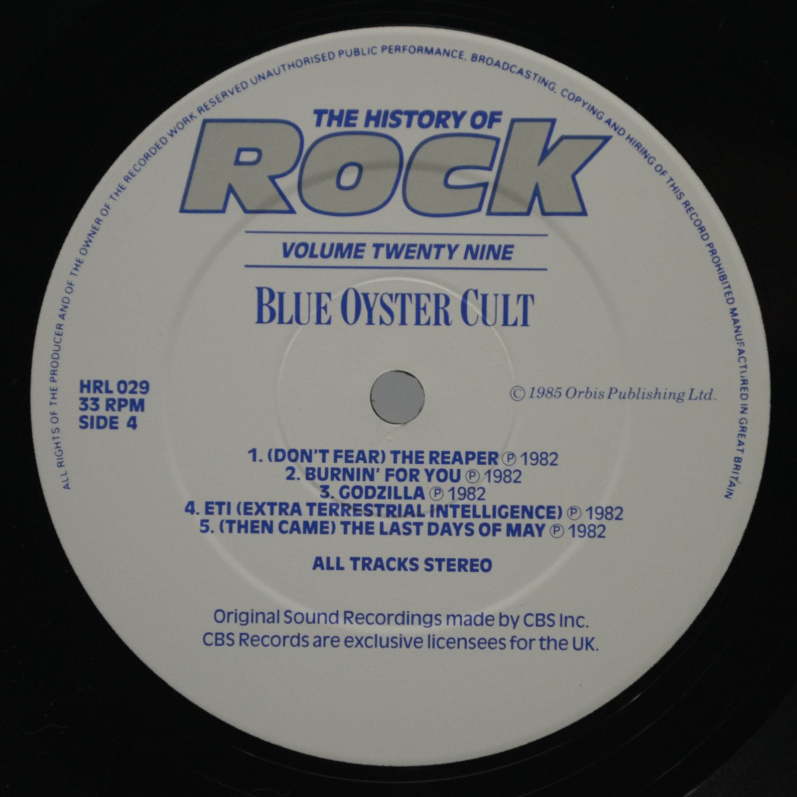 Toto / Journey / REO Speedwagon / Blue Oyster Cult — The History Of Rock (Volume Twenty Nine) (2LP, UK), 1985