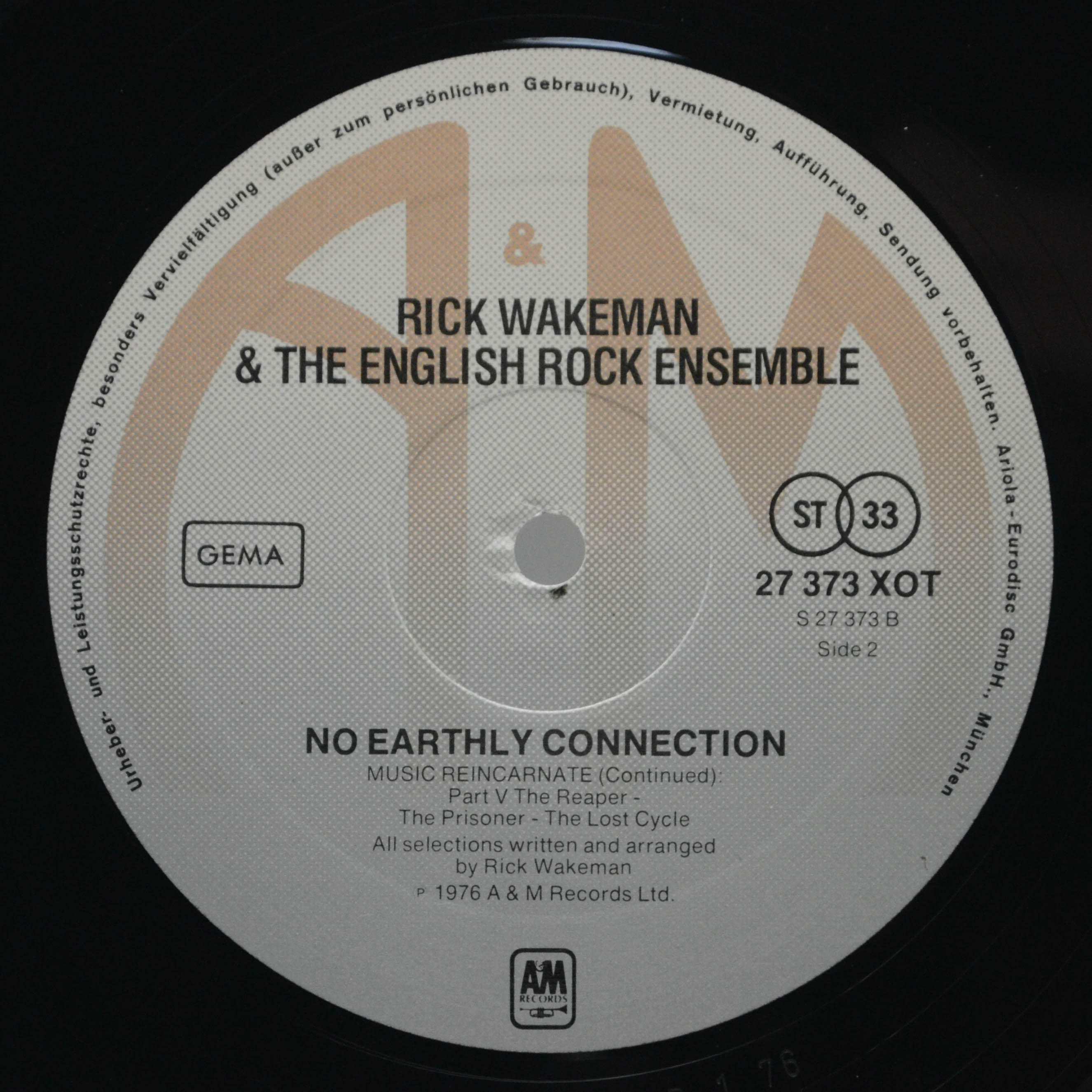 Rick Wakeman And The English Rock Ensemble — No Earthly Connection, 1976