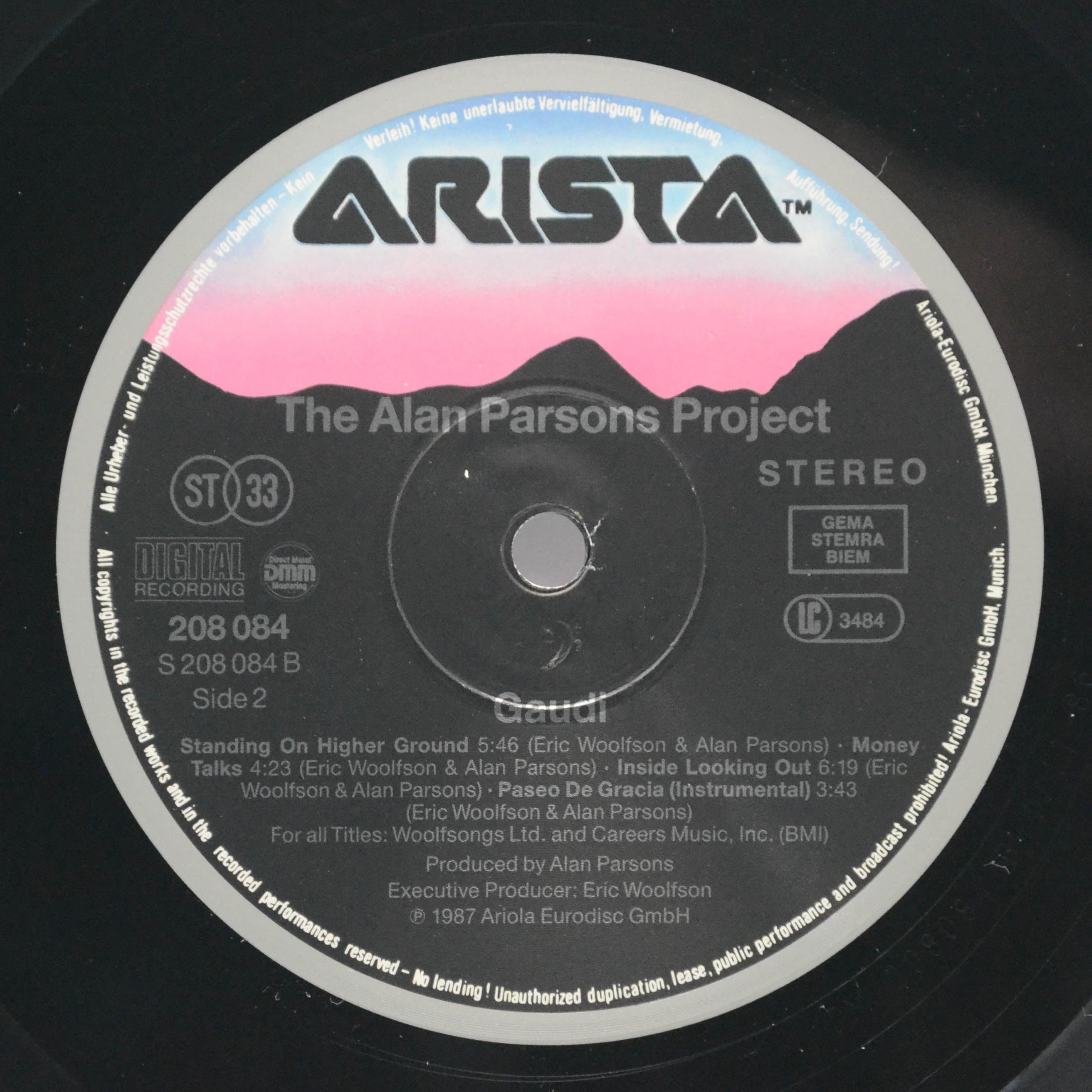 The Alan Parsons Project — Gaudi, 1987