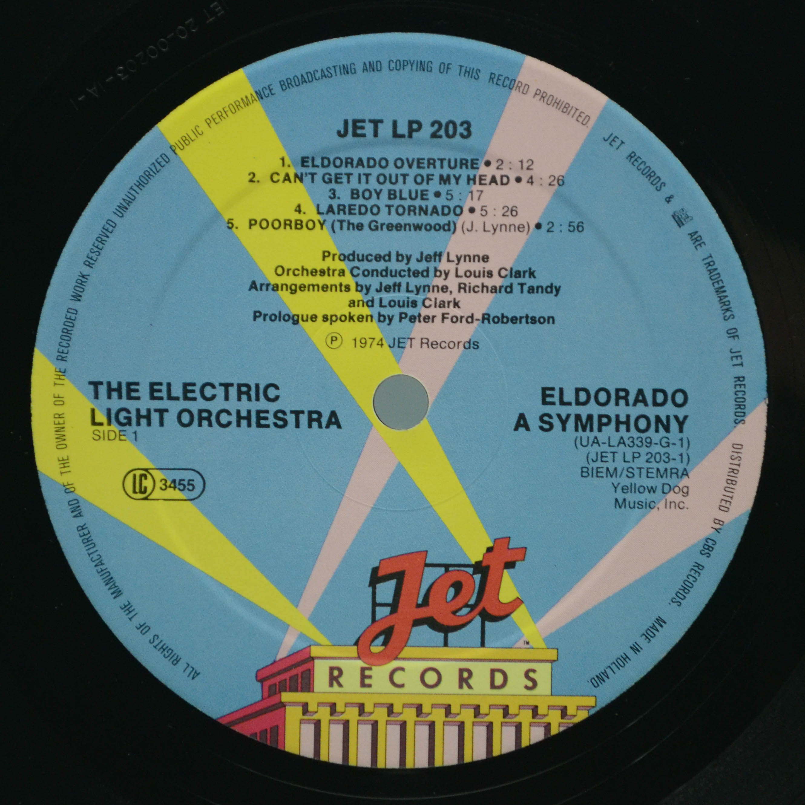 Electric Light Orchestra — Eldorado - A Symphony By The Electric Light Orchestra, 1973