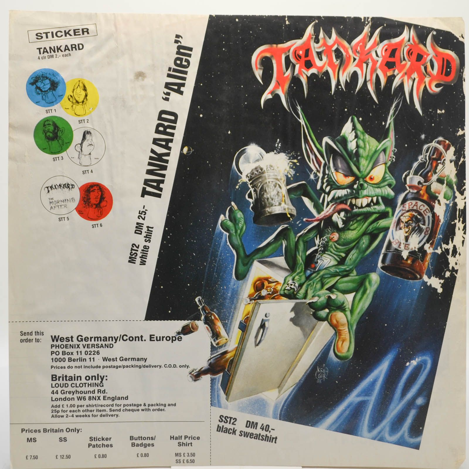 Tankard — Alien, 1989