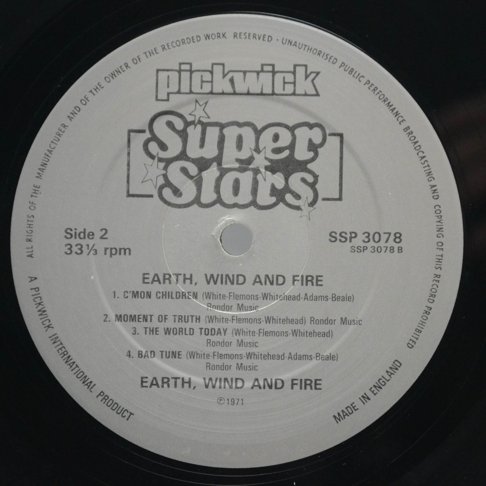 Earth Wind & Fire — Moment Of Truth (UK), 1971